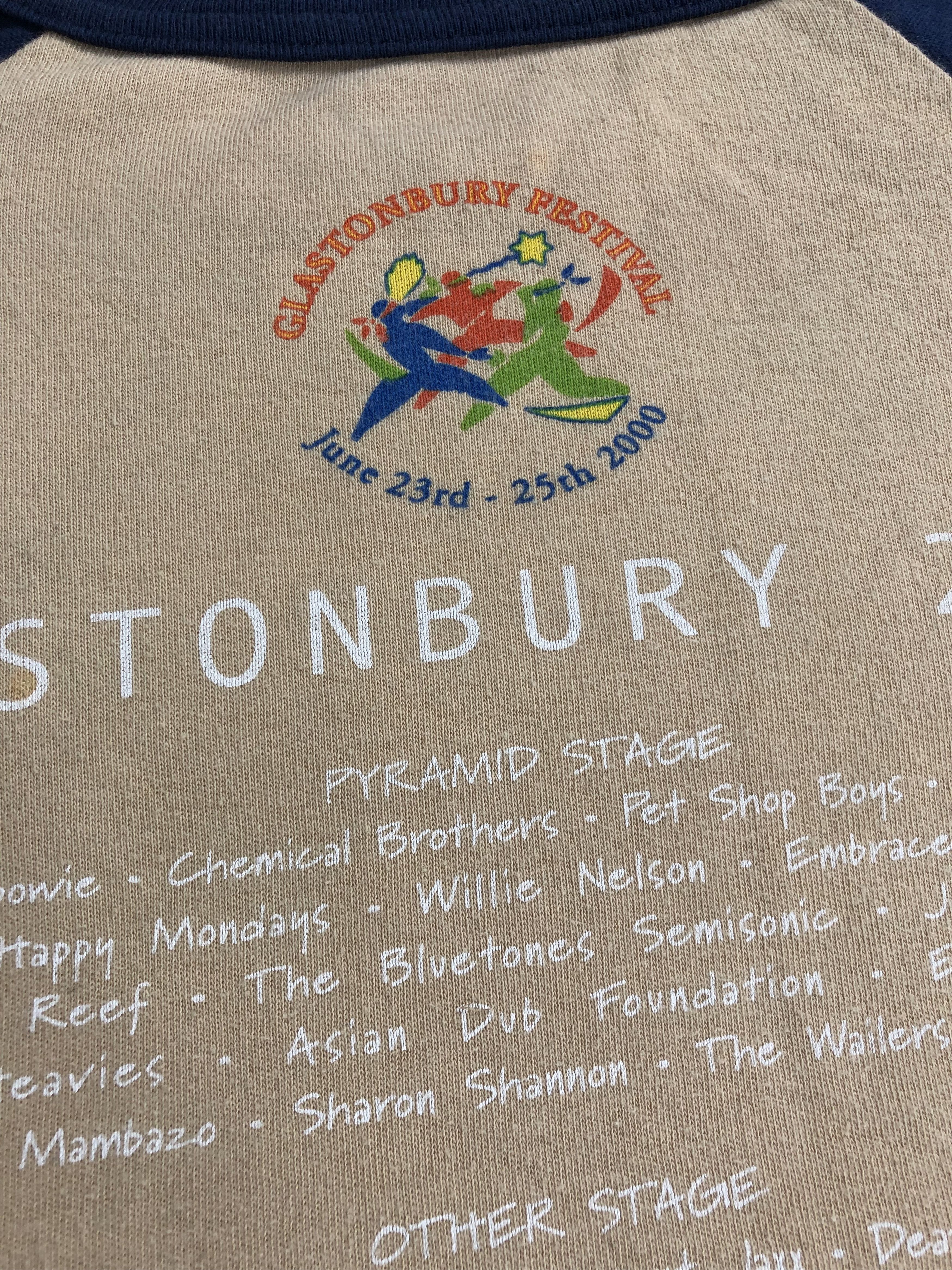 Band Tees Vintage 2000 Glastonbury Festival (Chemical Brothers) Size US M / EU 48-50 / 2 - 10 Thumbnail