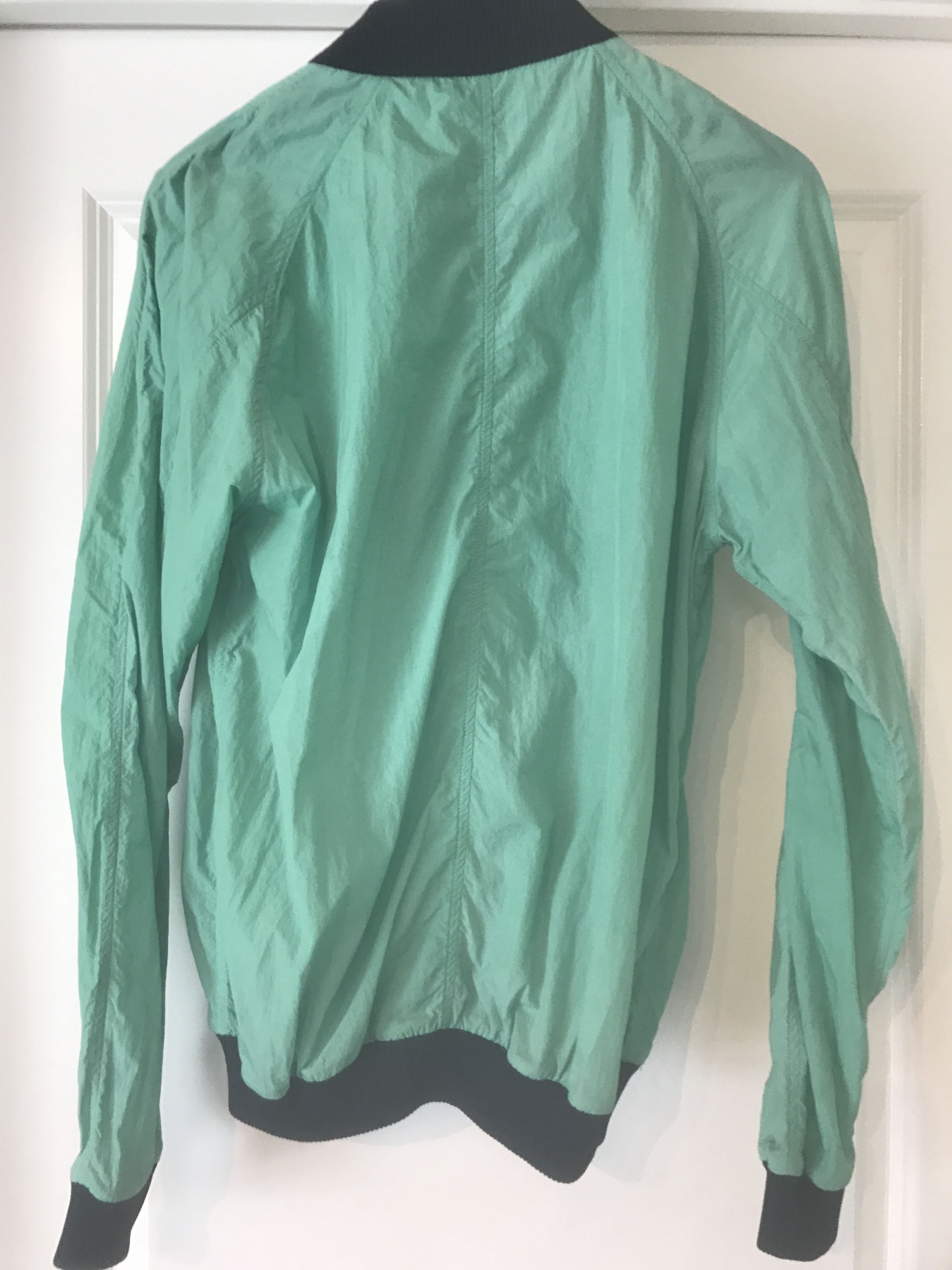 Band Of Outsiders Bright Green Nylon Baseball Jacket Size US M / EU 48-50 / 2 - 2 Thumbnail