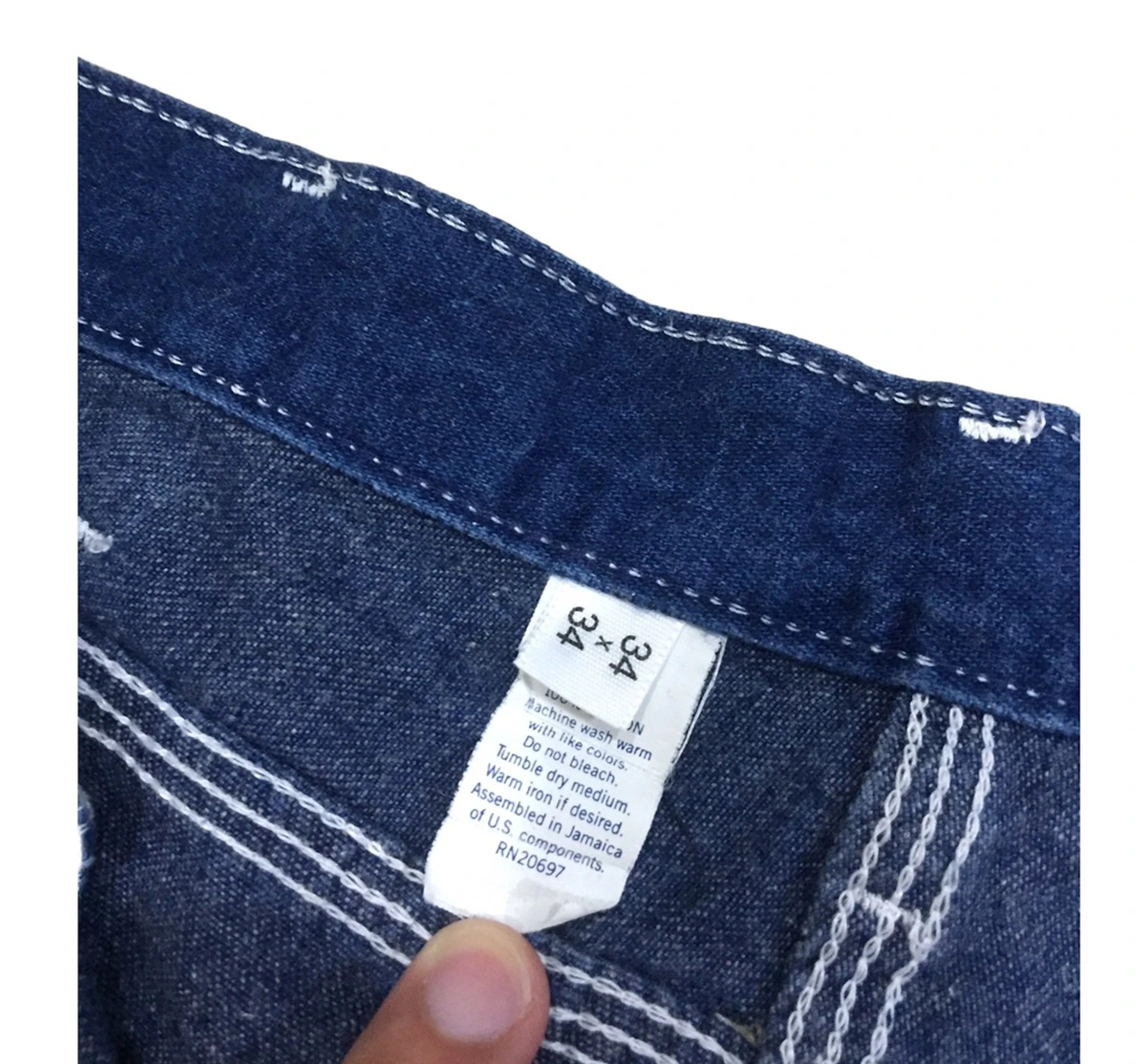 Vintage Dickies cargo workwear Blue Pant Size US 34 / EU 50 - 3 Thumbnail