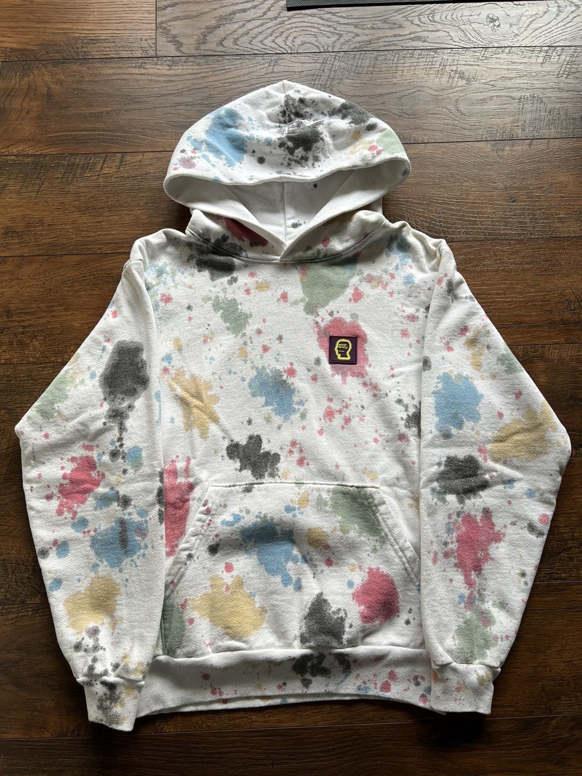 Brain Dead Brain dead tie dye splatter dye pullover hoodie Grailed