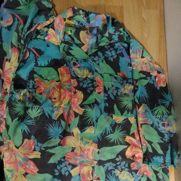 Vintage Vintage Floral Toucans Foliage Patterns Hawaiian Shirt | Grailed