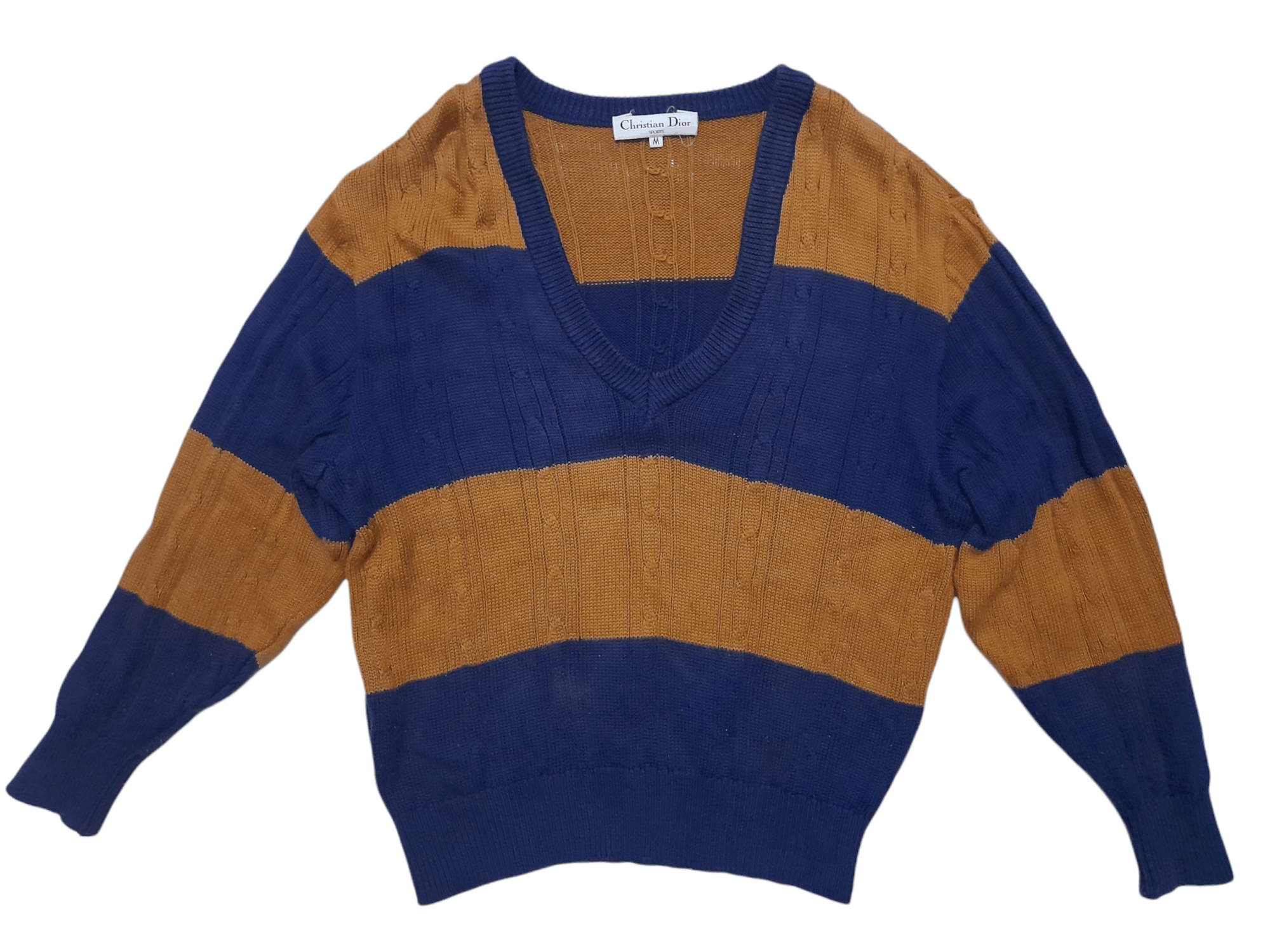 Christian Dior Monsieur Christian Dior Sport Cable Knitwear (D843) Size US M / EU 48-50 / 2 - 1 Thumbnail