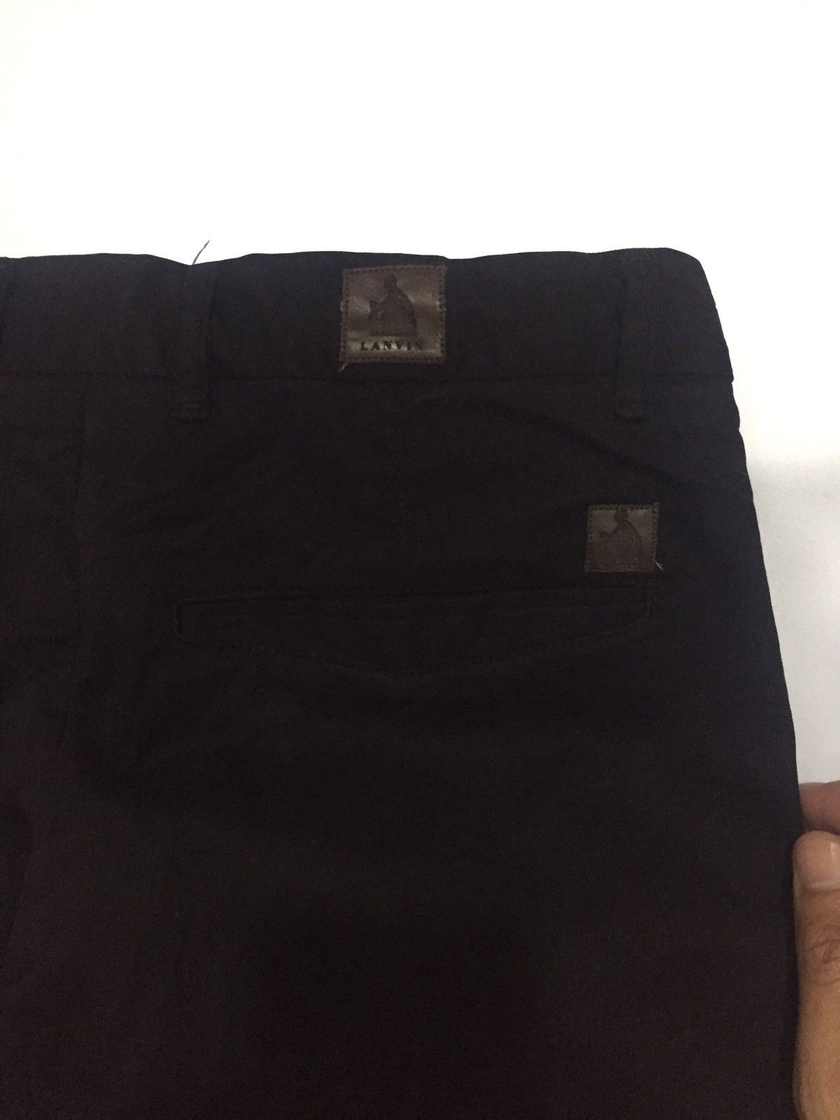 Lanvin LANVIN Paris black cotton trousers pants authentic - Size US 29 - 4 Thumbnail