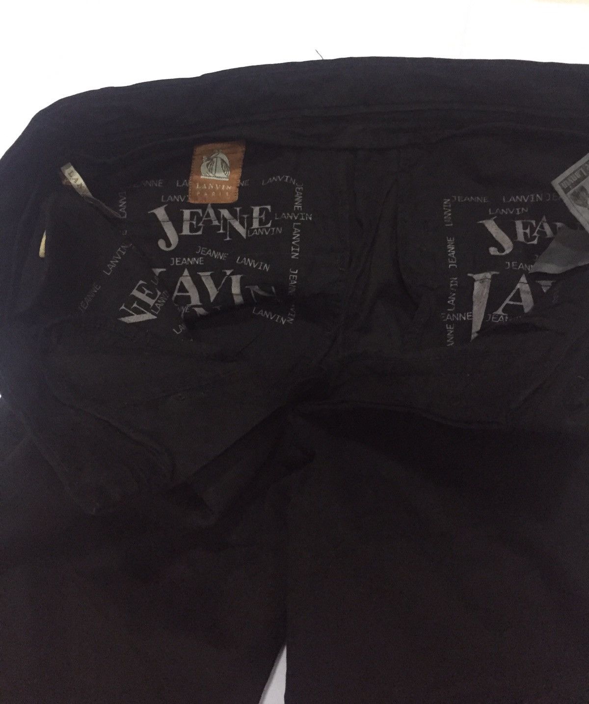 Lanvin LANVIN Paris black cotton trousers pants authentic - Size US 29 - 3 Thumbnail