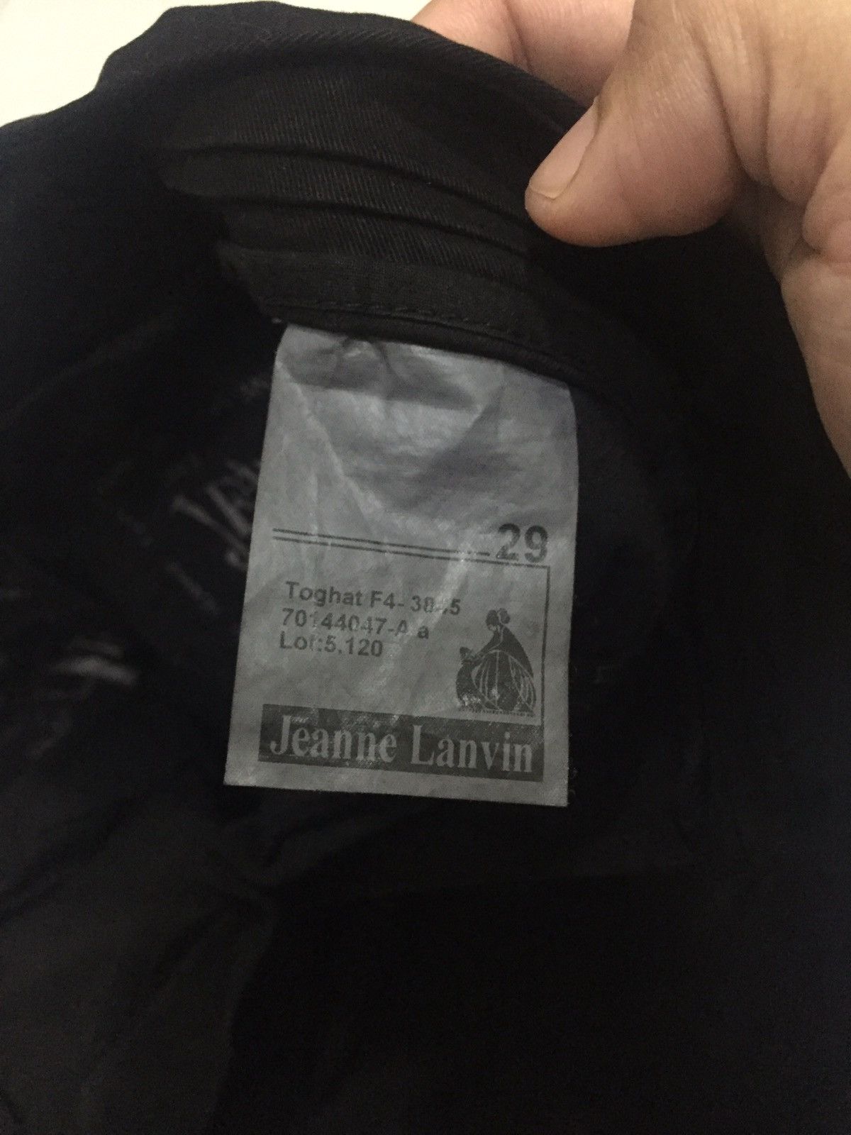 Lanvin LANVIN Paris black cotton trousers pants authentic - Size US 29 - 6 Thumbnail