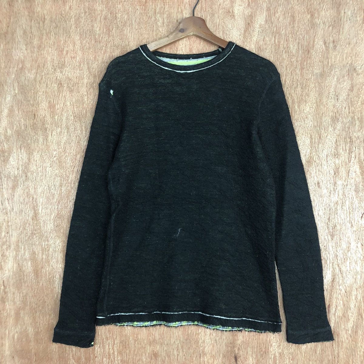 Homespun Knitwear × SHIPS DLL Ships Black Knitwear distressed streetwear #c593 Size US M / EU 48-50 / 2 - 3 Thumbnail