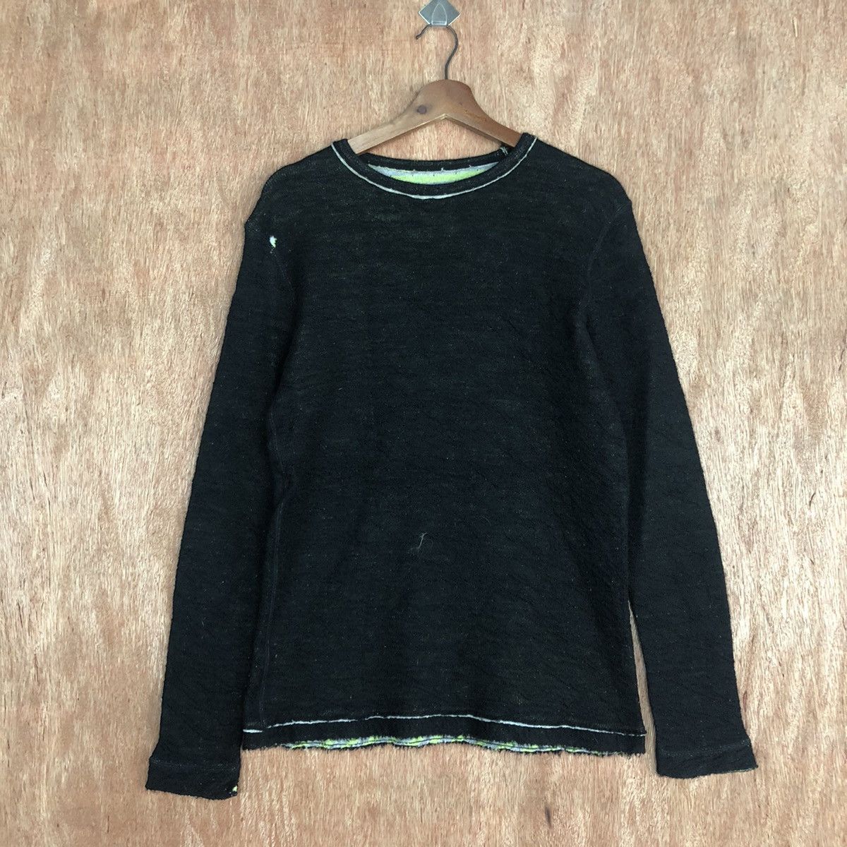 Homespun Knitwear × SHIPS DLL Ships Black Knitwear distressed streetwear #c593 Size US M / EU 48-50 / 2 - 1 Thumbnail