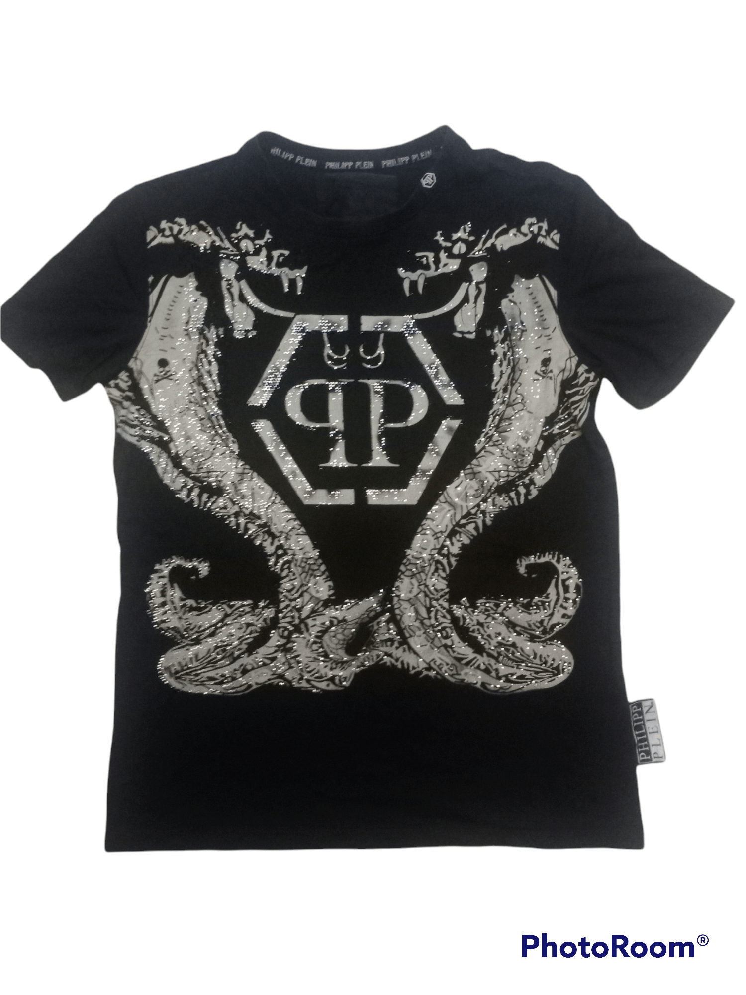 Philipp Plein Philipp Plein Twin Snake Big Print + Beads Slimfit Tees Size US S / EU 44-46 / 1 - 2 Thumbnail