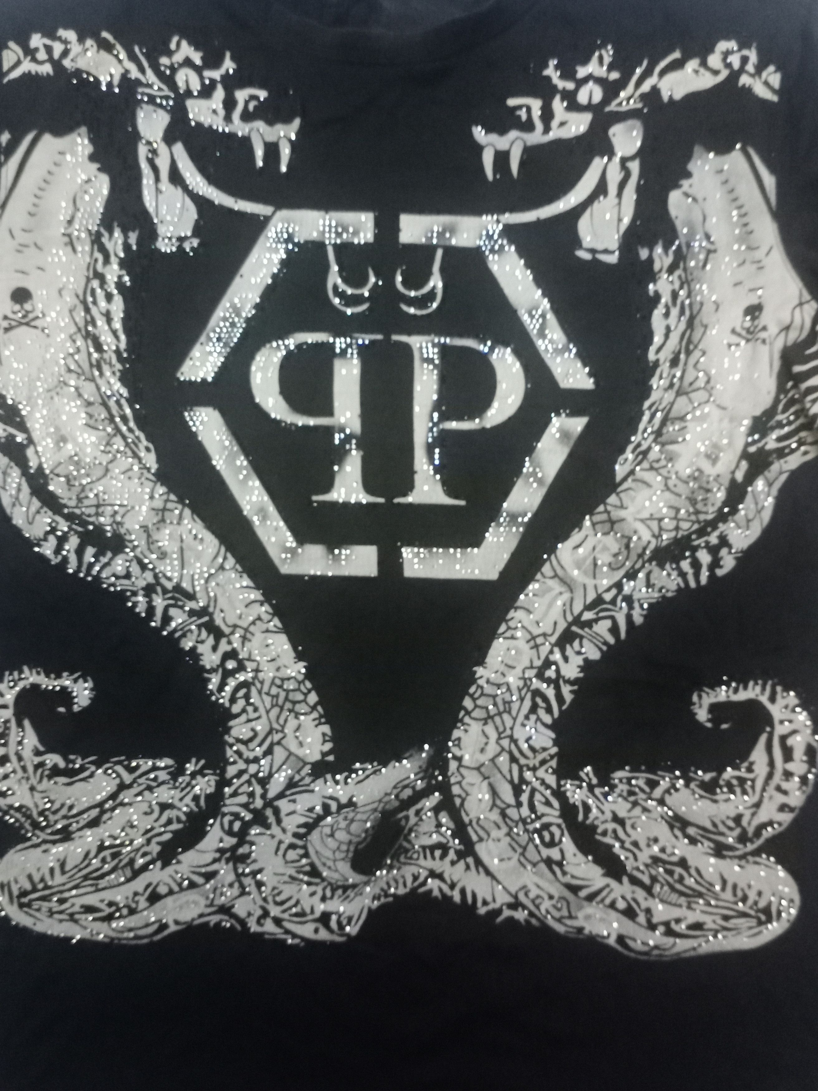 Philipp Plein Philipp Plein Twin Snake Big Print + Beads Slimfit Tees Size US S / EU 44-46 / 1 - 5 Thumbnail