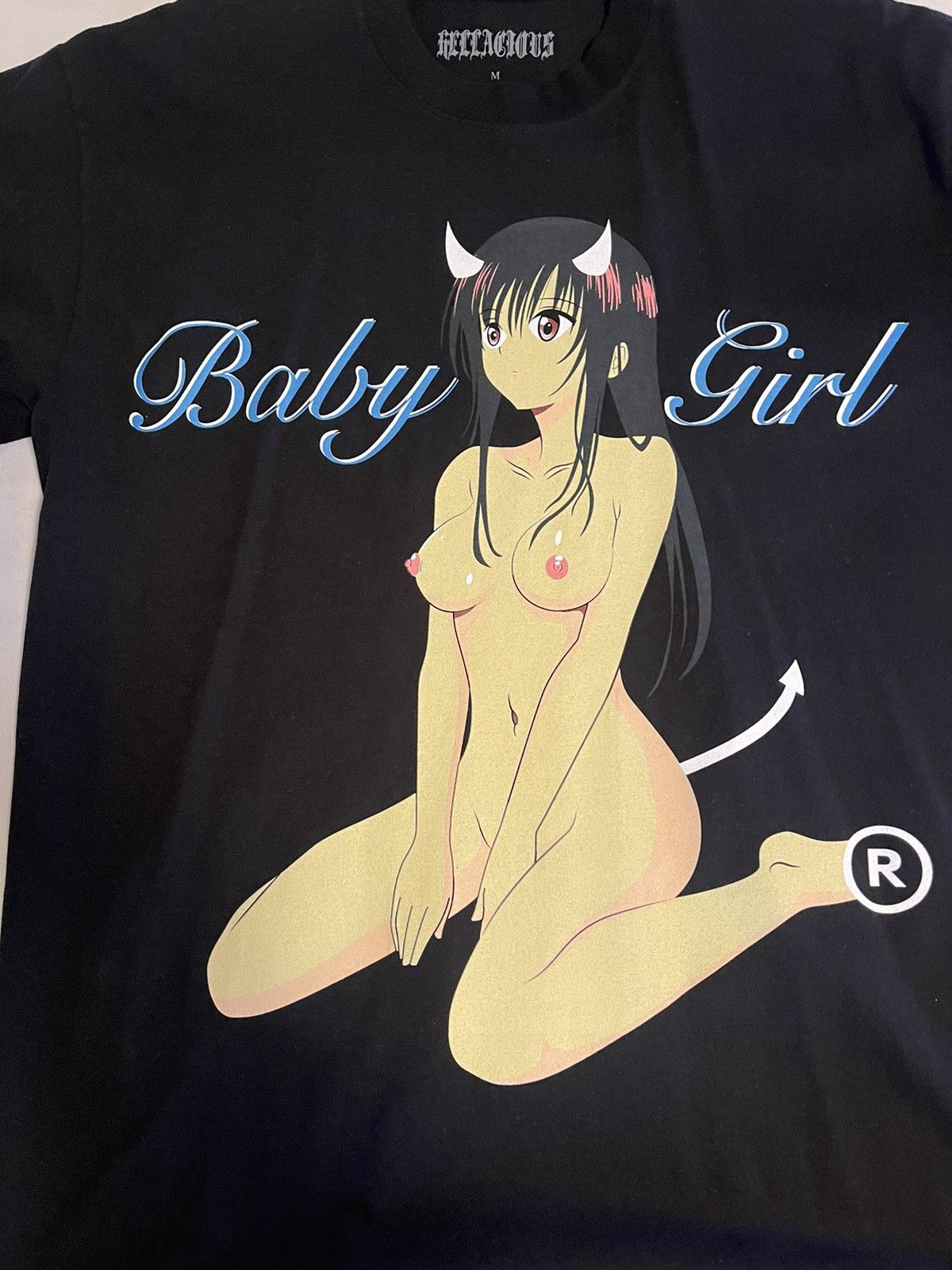 Other LILPSYCHO Lance Jordan Hellacious Baby Girl Anime Nude Tee Size US M / EU 48-50 / 2 - 2 Thumbnail