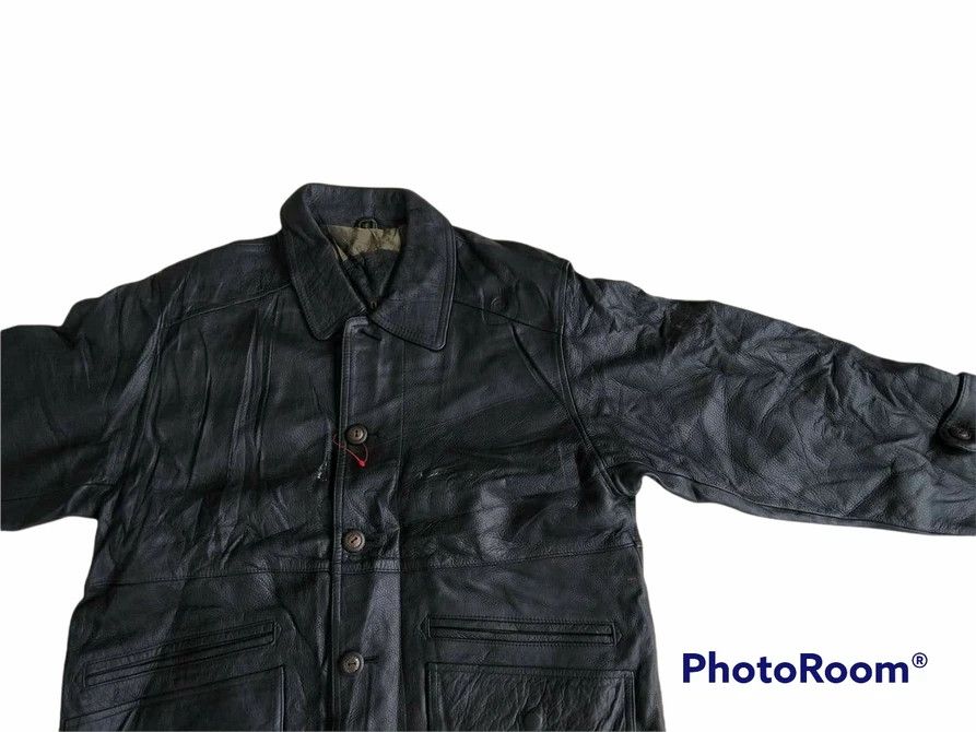 Branded Leather Vtg 90s DESIGNER MOTION PICTURE LEATHER JACKETS Size US L / EU 52-54 / 3 - 3 Thumbnail