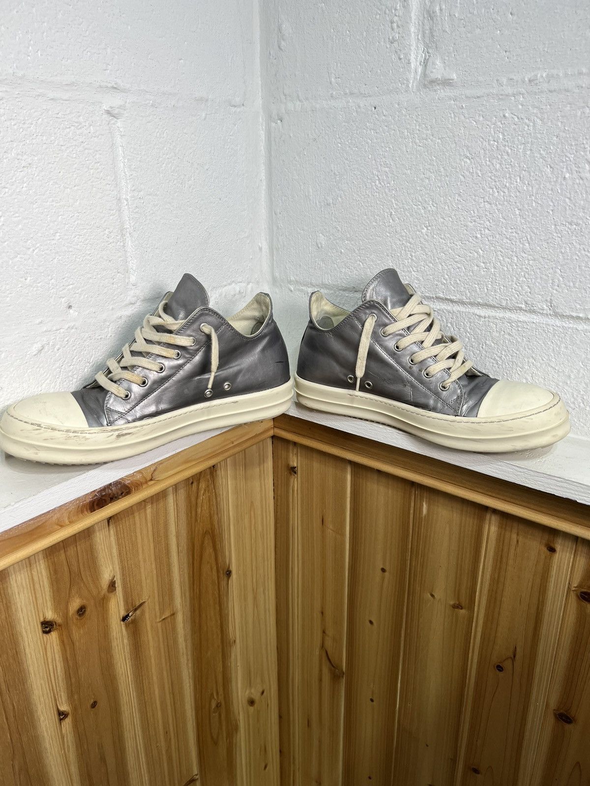 Rick Owens Rick Owens Drkshdw silver shoes Size US 10 / EU 43 - 2 Thumbnail