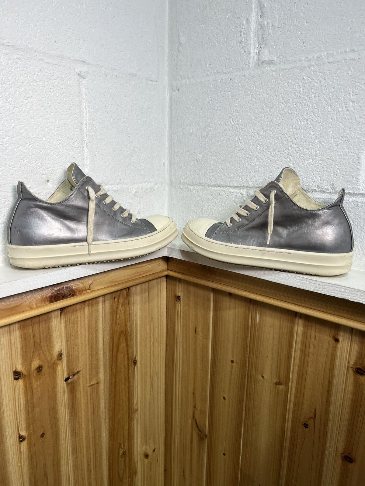 Rick Owens Rick Owens Drkshdw silver shoes Size US 10 / EU 43 - 1 Thumbnail
