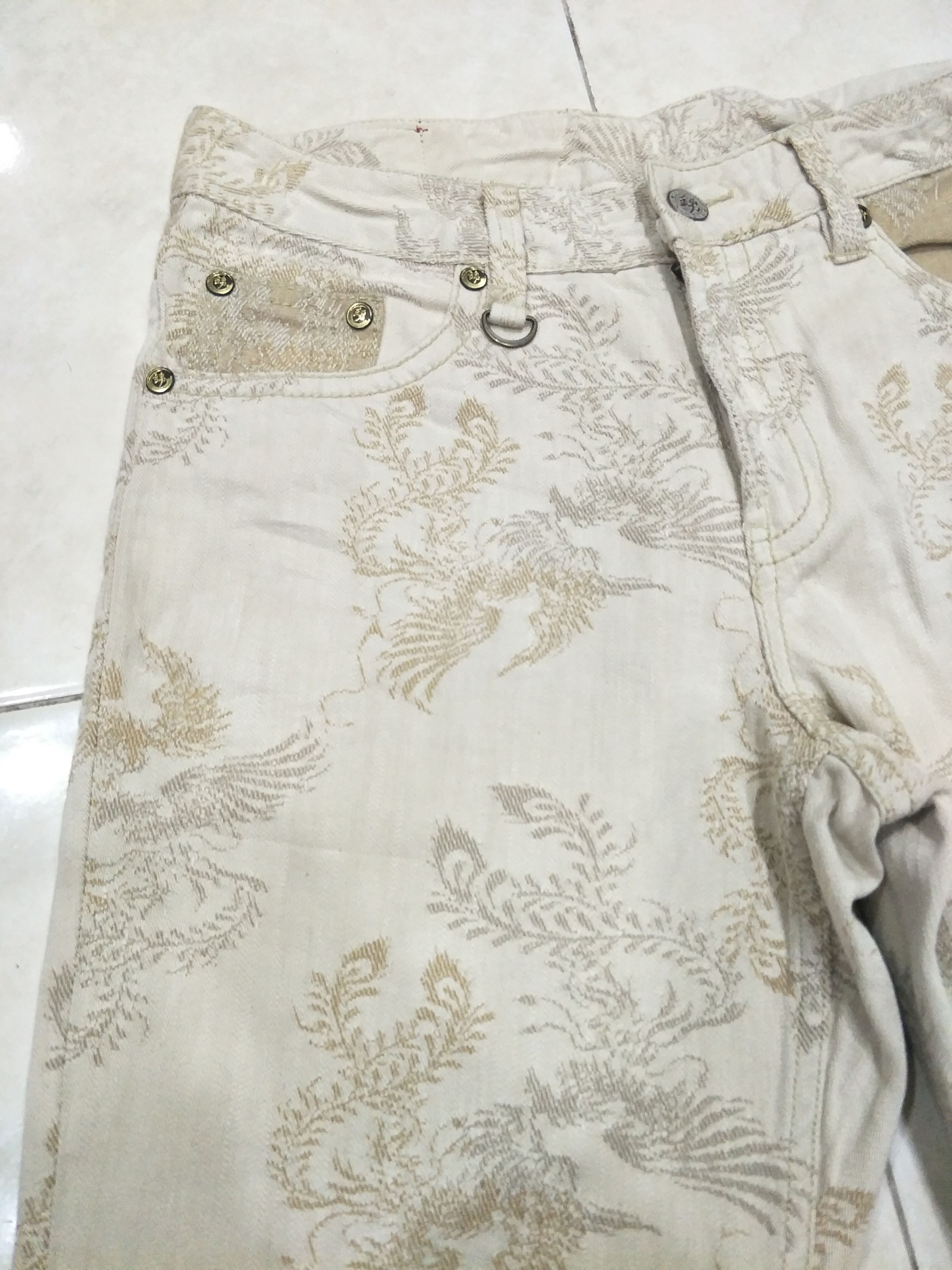 Japanese Brand Oriental Brand Nishiki Two cock fighting embroidery denim Size US 34 / EU 50 - 12 Thumbnail