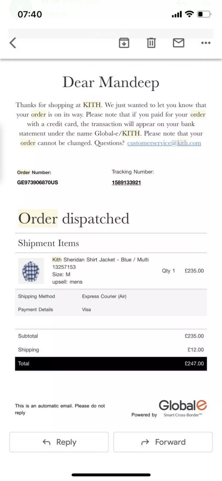 Kith Kith Sheridan shirt jacket blue M Size US M / EU 48-50 / 2 - 5 Thumbnail