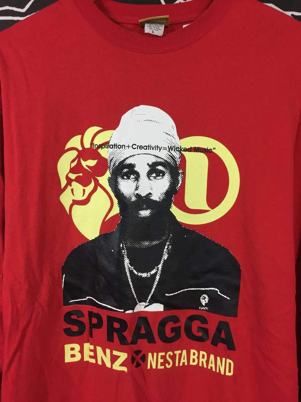Bob Marley Vtg Spragga Benz Nesta Brand Reggae Music Hip Hop Rap Tees Size US L / EU 52-54 / 3 - 3 Thumbnail