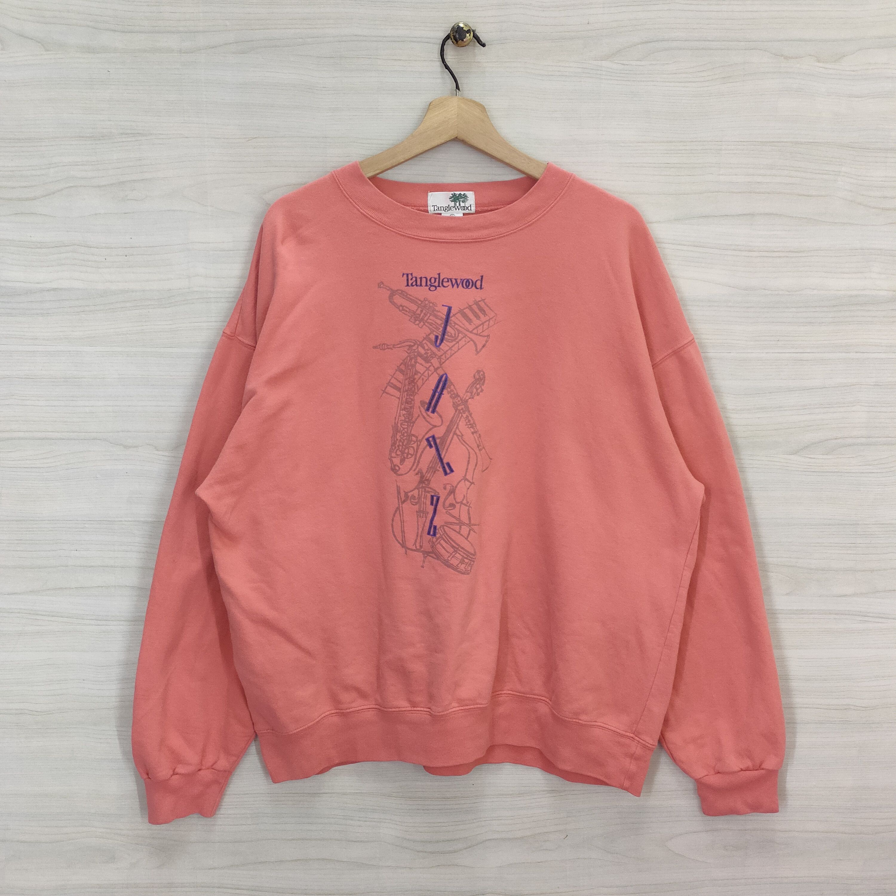 Japanese Brand Vtg 90s Tanglewoo Crewneck Vintage Jazz Music Sweater Size US XL / EU 56 / 4 - 1 Thumbnail