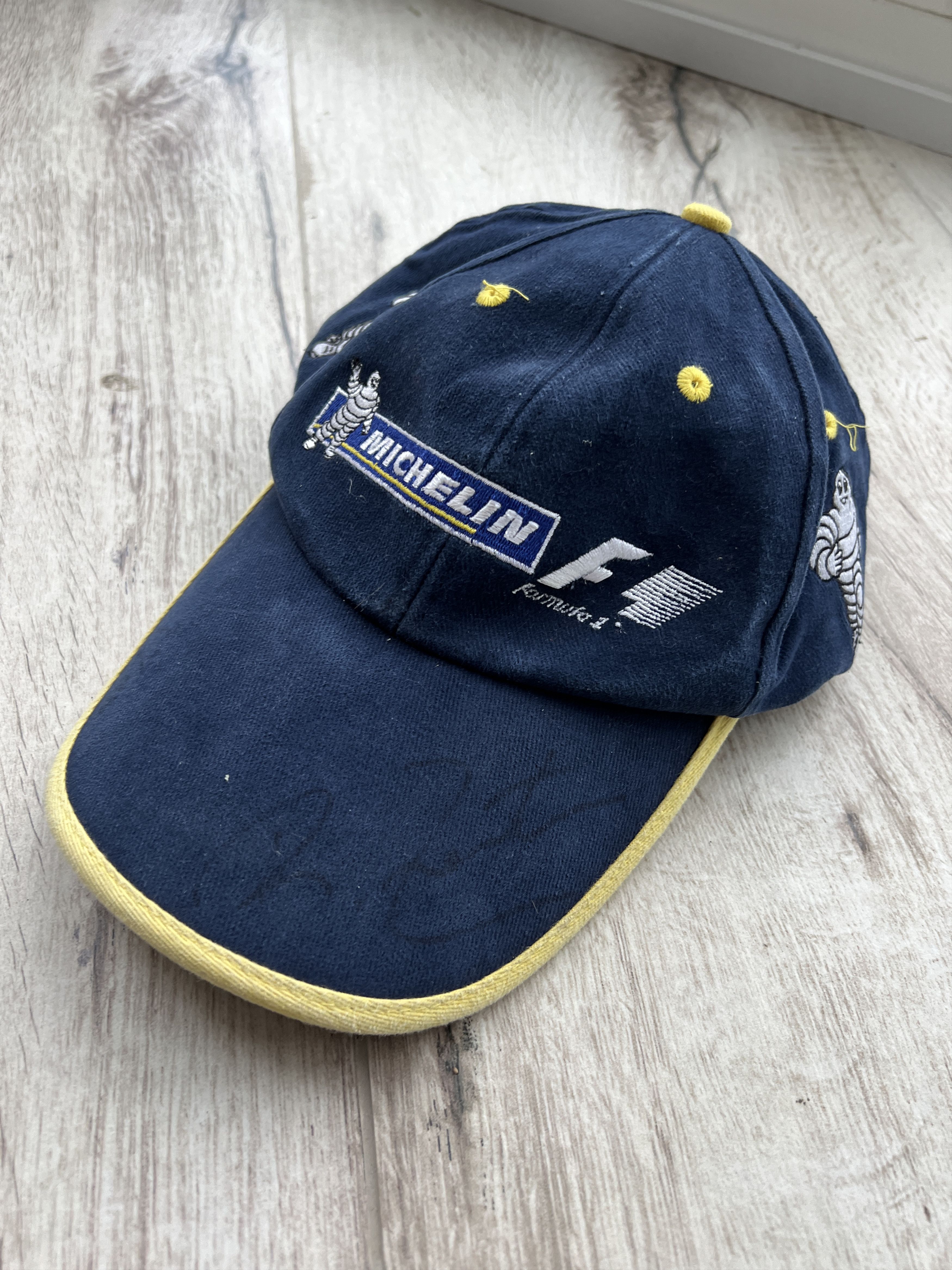 Formula 1 Signed Vintage Racing Cap F1 Michelin Size ONE SIZE - 1 Thumbnail