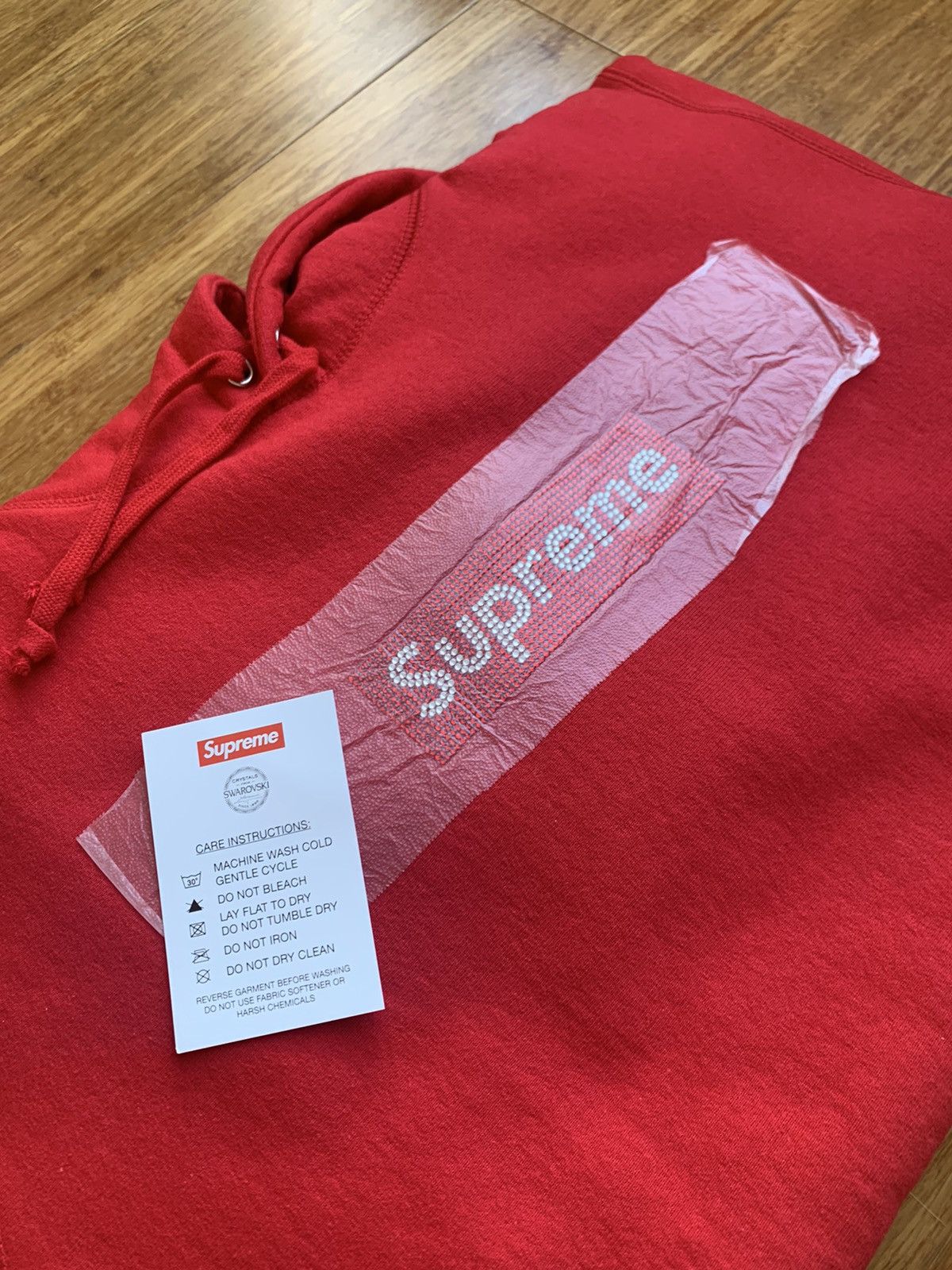 Supreme Swarovski Box Logo Hoodie | Grailed