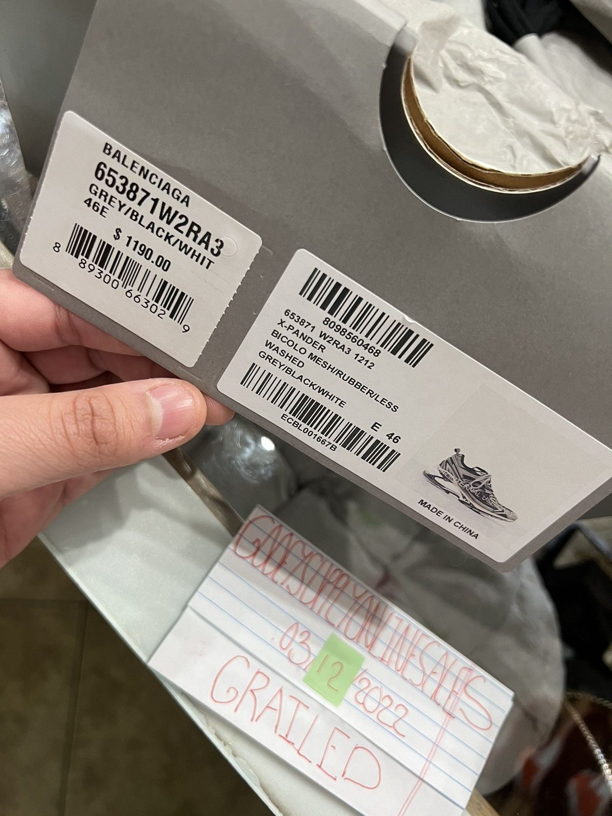 Balenciaga Balenciaga X-Pander Spring-Heel Trainer Sneakers Grey Size US 13 / EU 46 - 18 Thumbnail