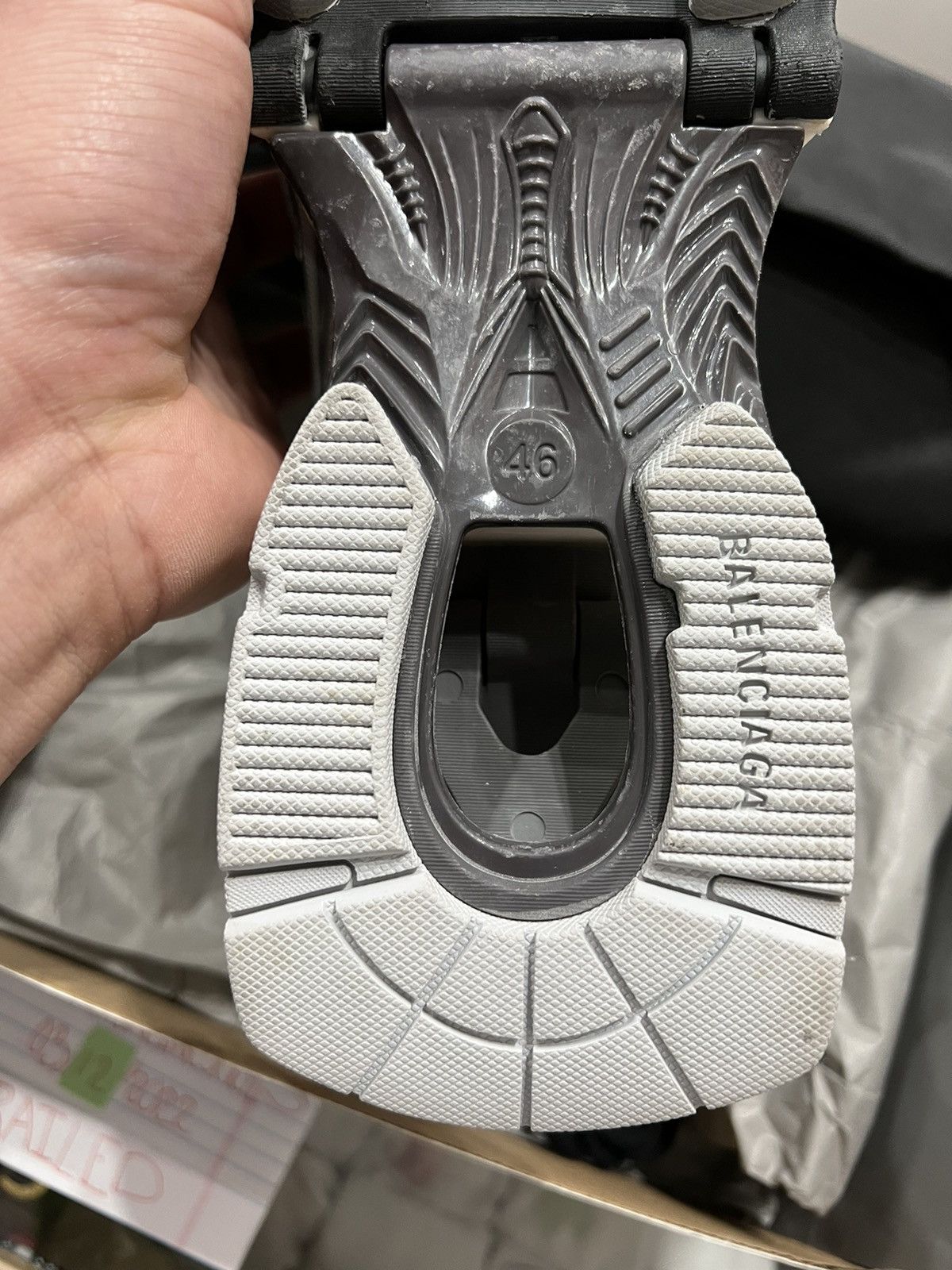 Balenciaga Balenciaga X-Pander Spring-Heel Trainer Sneakers Grey Size US 13 / EU 46 - 9 Thumbnail