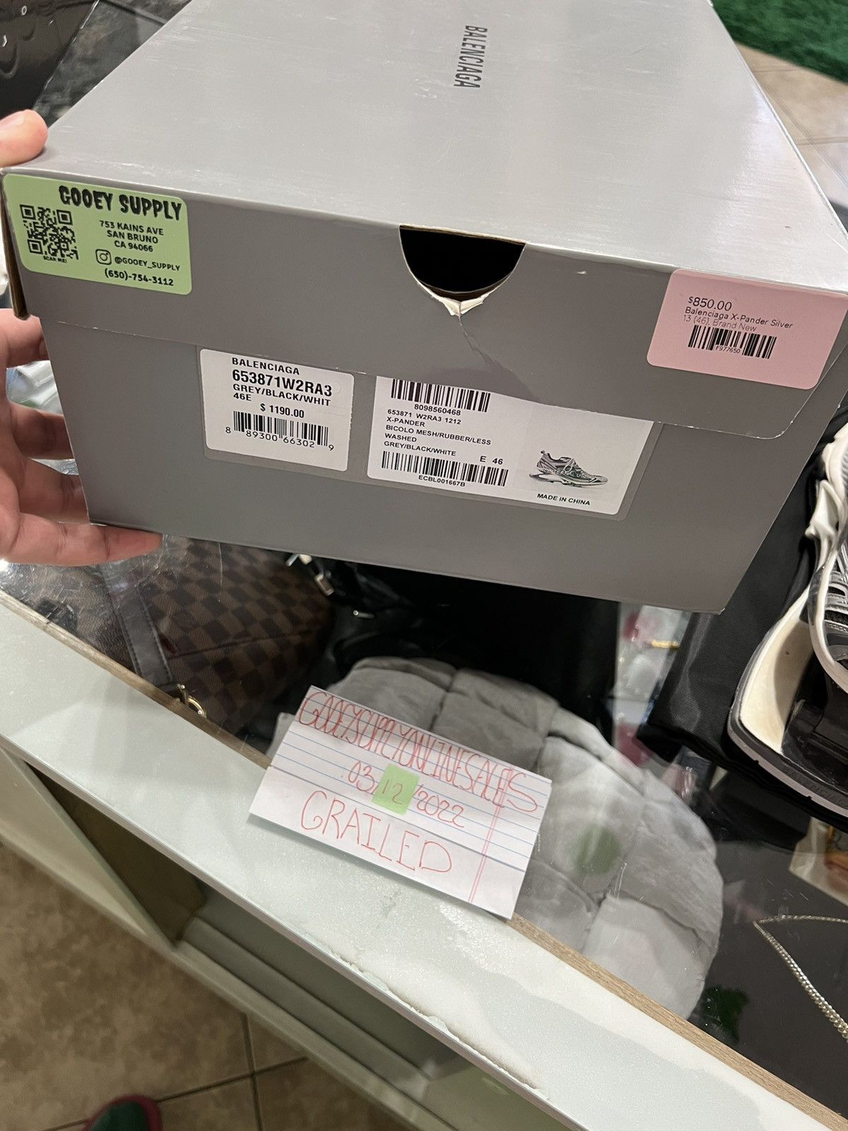 Balenciaga Balenciaga X-Pander Spring-Heel Trainer Sneakers Grey Size US 13 / EU 46 - 17 Thumbnail
