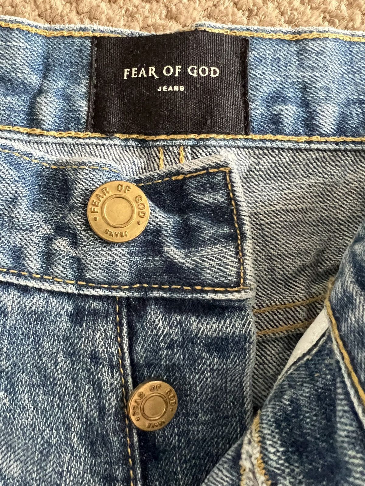 Fear of God Fear Of God denim indigo Size US 32 / EU 48 - 4 Thumbnail