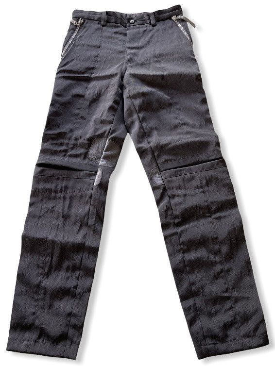 ISSEY MIYAKE MEN wool Vintage embroidery wide Pants Slacks Bottoms ME61-FF235 Navy black XL