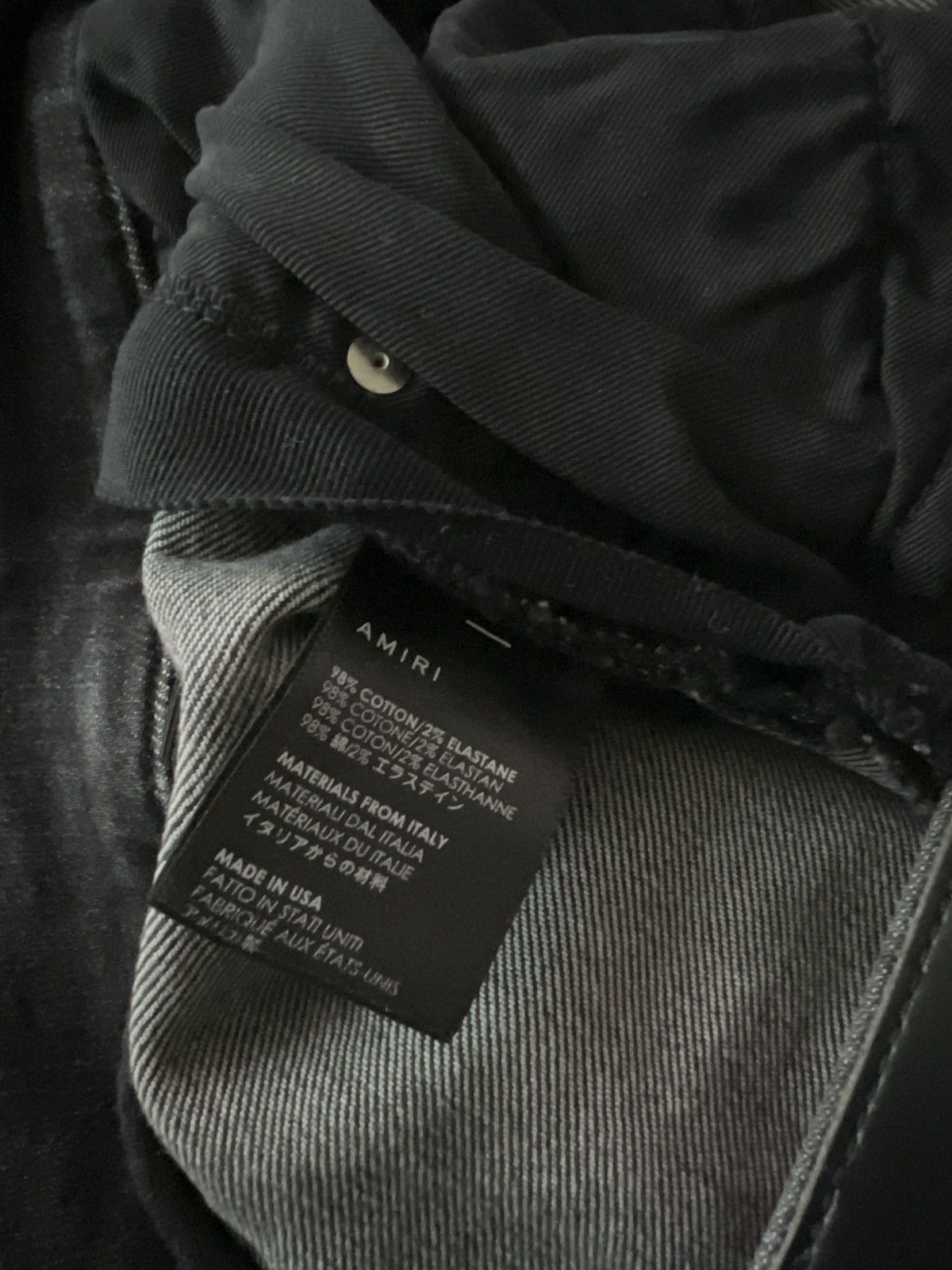 Amiri Amiri black stacked denim Size US 32 / EU 48 - 5 Thumbnail