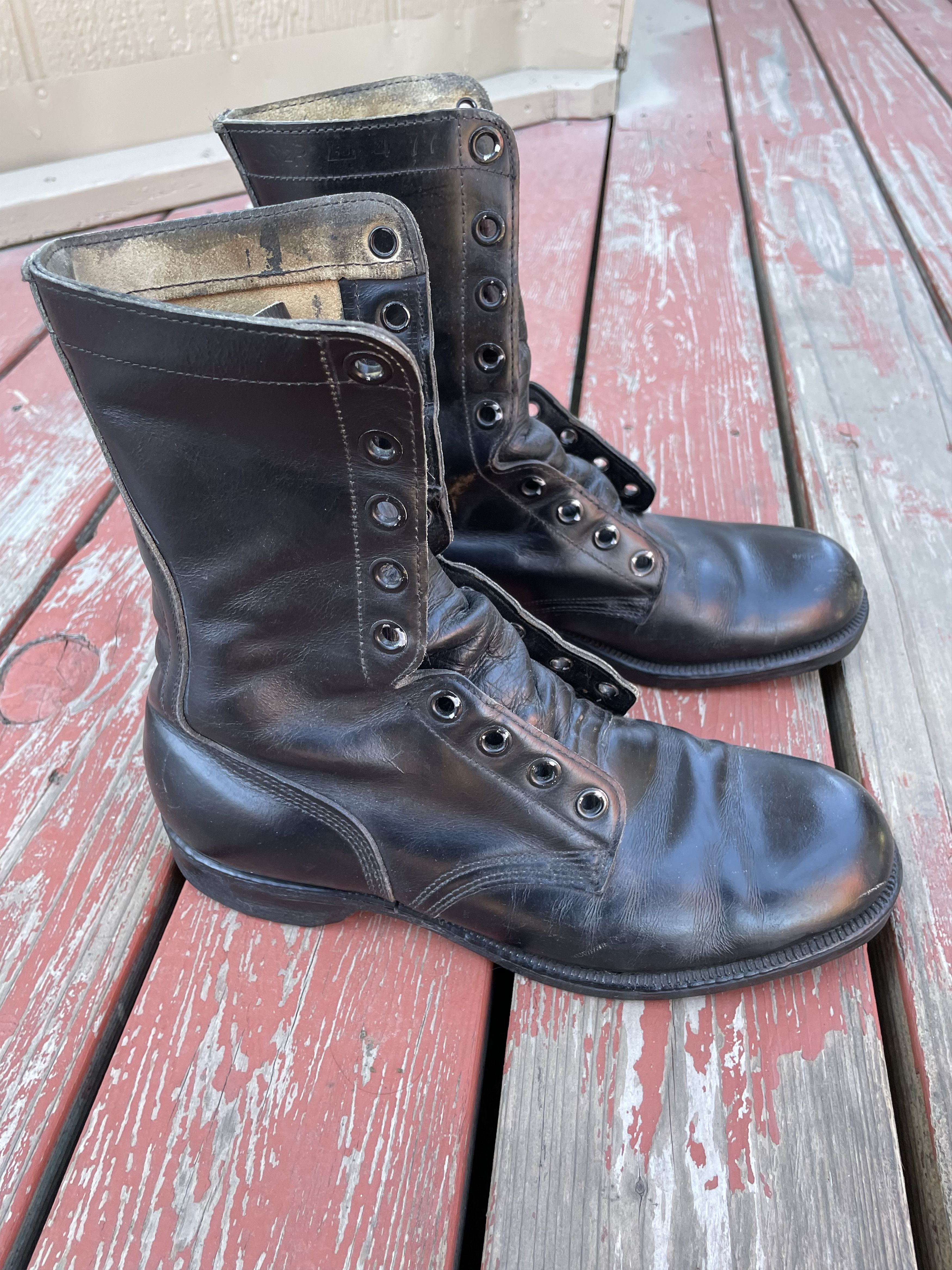 Vintage Vintage Genesco Vietnam War Military Black Combat Boots Grailed