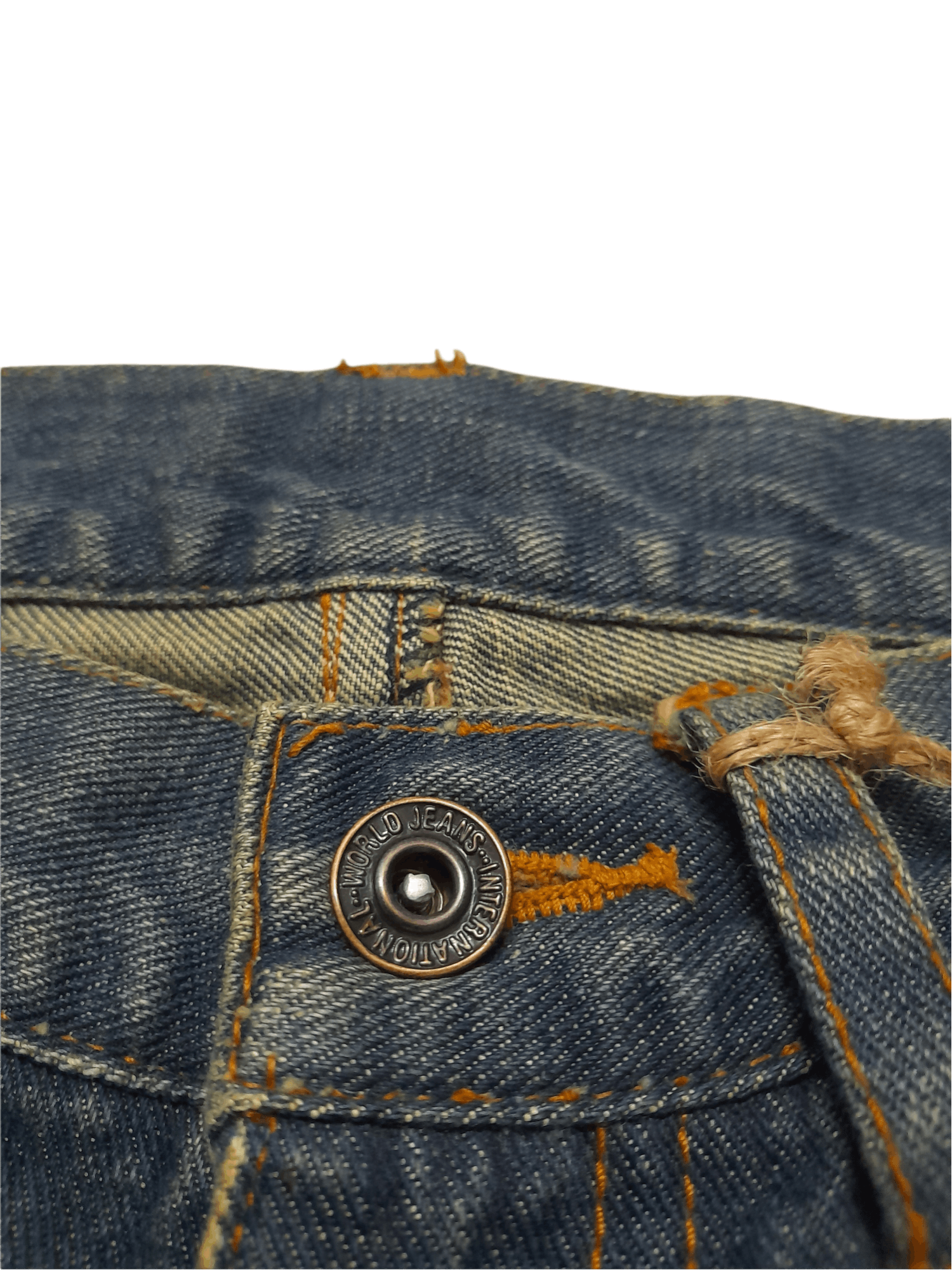 Japanese Brand Sakura Japan Culture Art Denim Distressed (D850A) Size US 30 / EU 46 - 10 Thumbnail