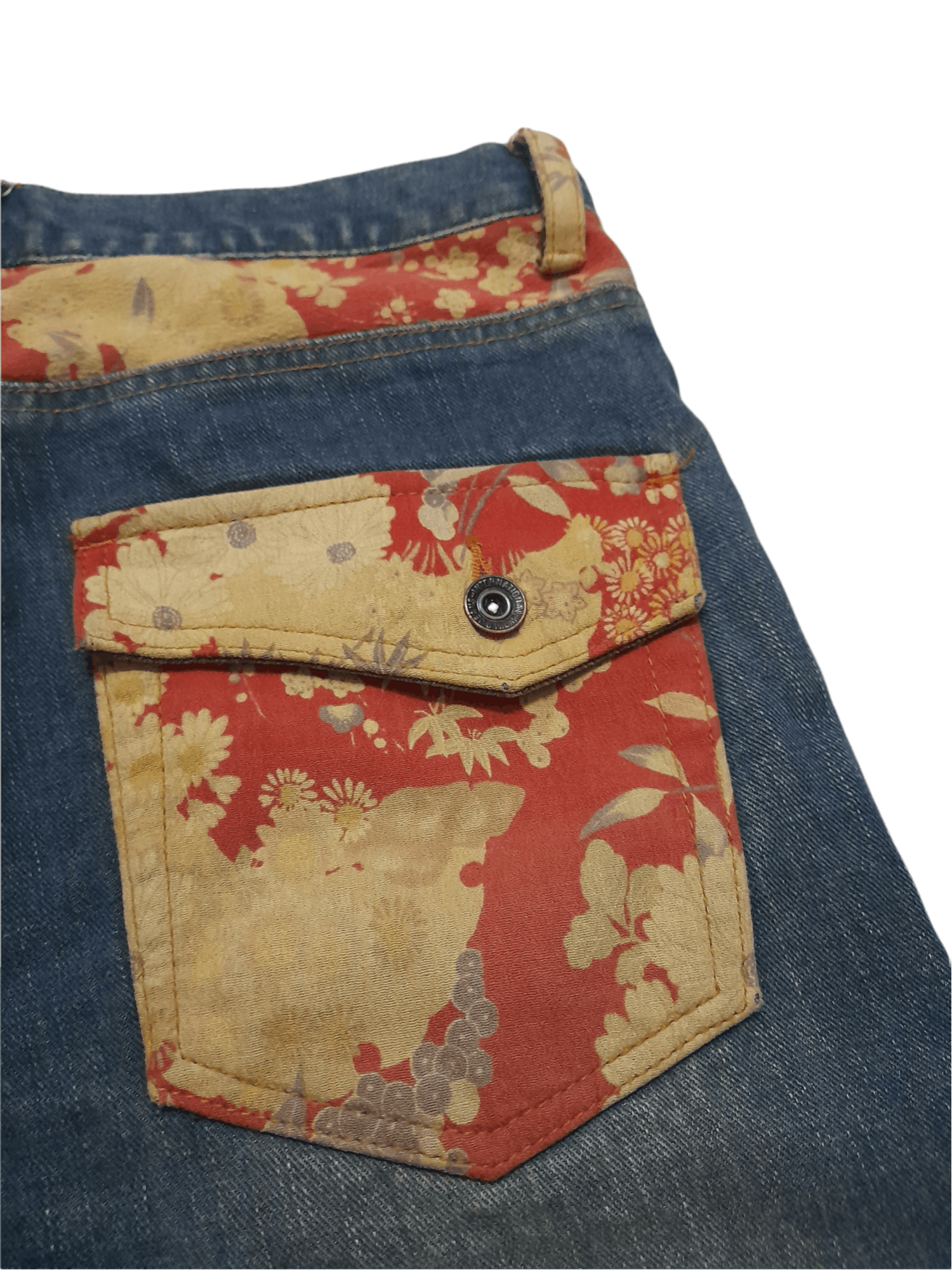 Japanese Brand Sakura Japan Culture Art Denim Distressed (D850A) Size US 30 / EU 46 - 3 Thumbnail