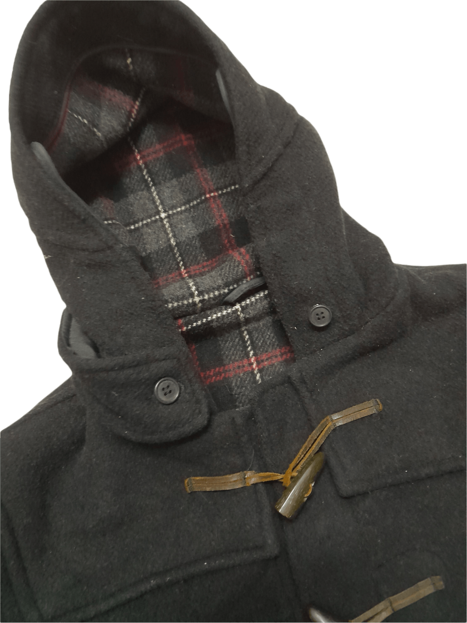 Comme des Garcons × Vintage CDG Comme des Garcons Duffle Wool Jacket Black Tag (D847) Size US S / EU 44-46 / 1 - 5 Thumbnail