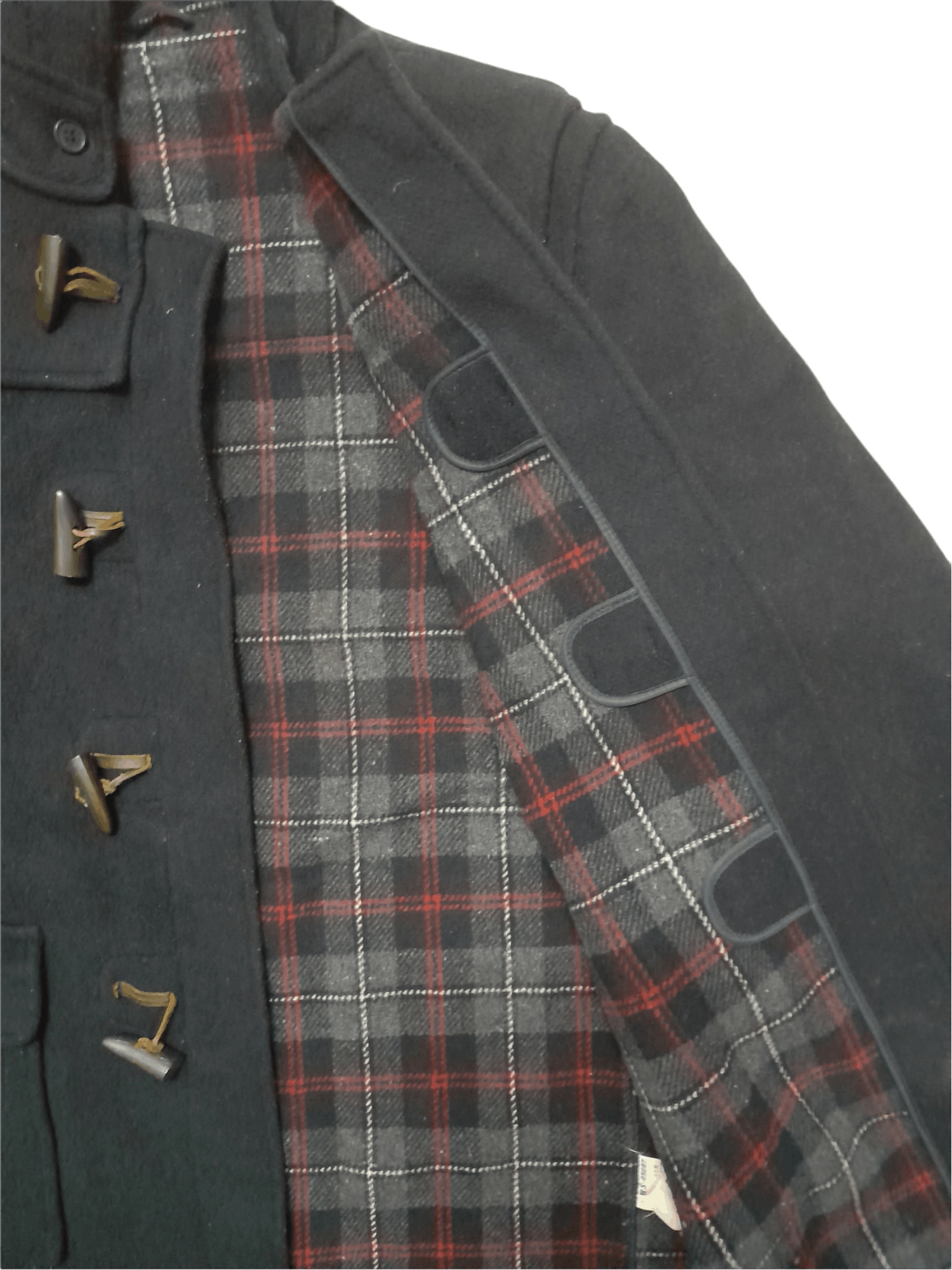 Comme des Garcons × Vintage CDG Comme des Garcons Duffle Wool Jacket Black Tag (D847) Size US S / EU 44-46 / 1 - 7 Thumbnail