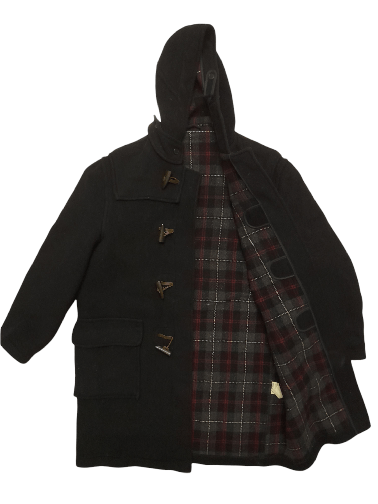 Comme des Garcons × Vintage CDG Comme des Garcons Duffle Wool Jacket Black Tag (D847) Size US S / EU 44-46 / 1 - 3 Thumbnail