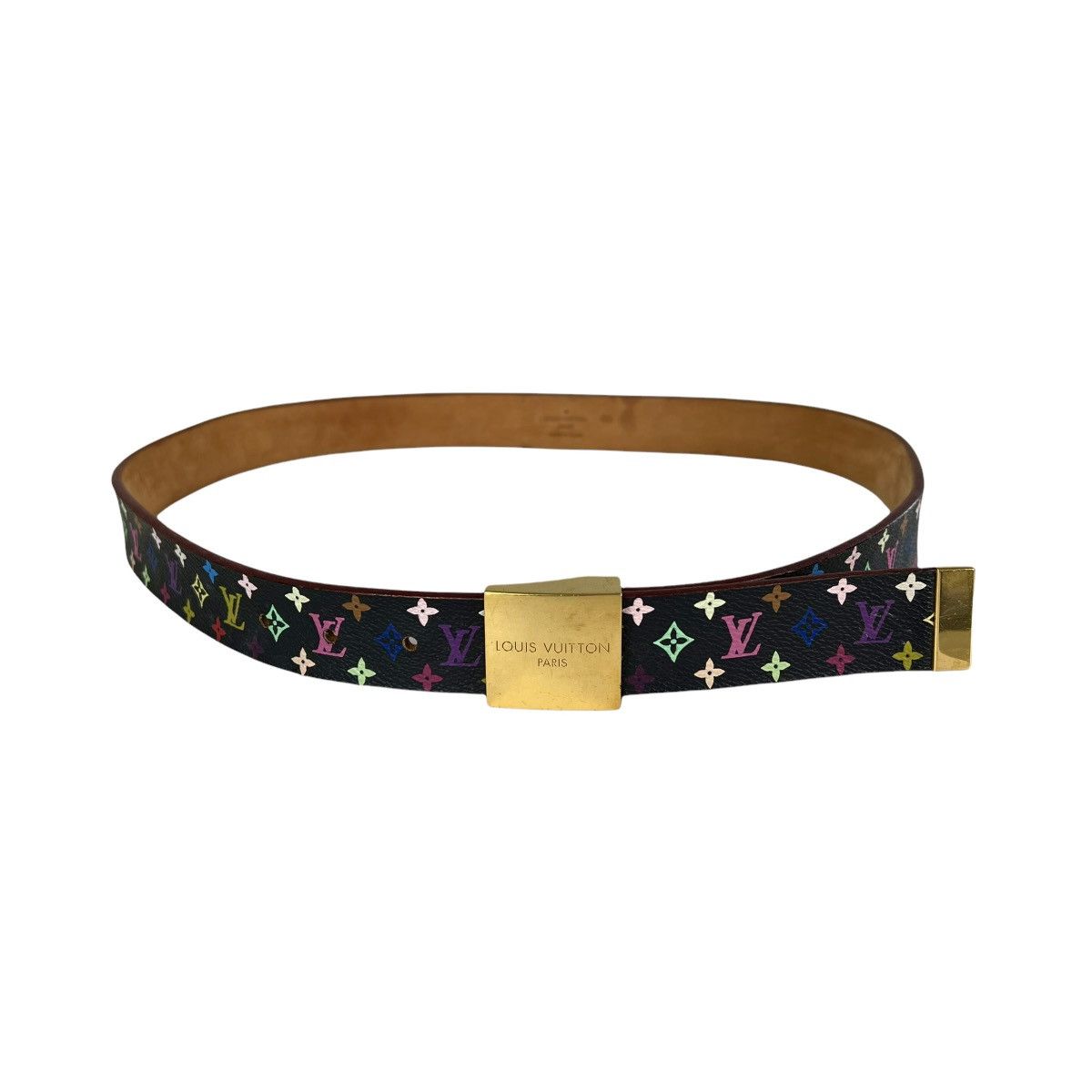 Louis Vuitton × Takashi Murakami Louis Vuitton Multicolor Monogram Belt Size ONE SIZE - 2 Thumbnail