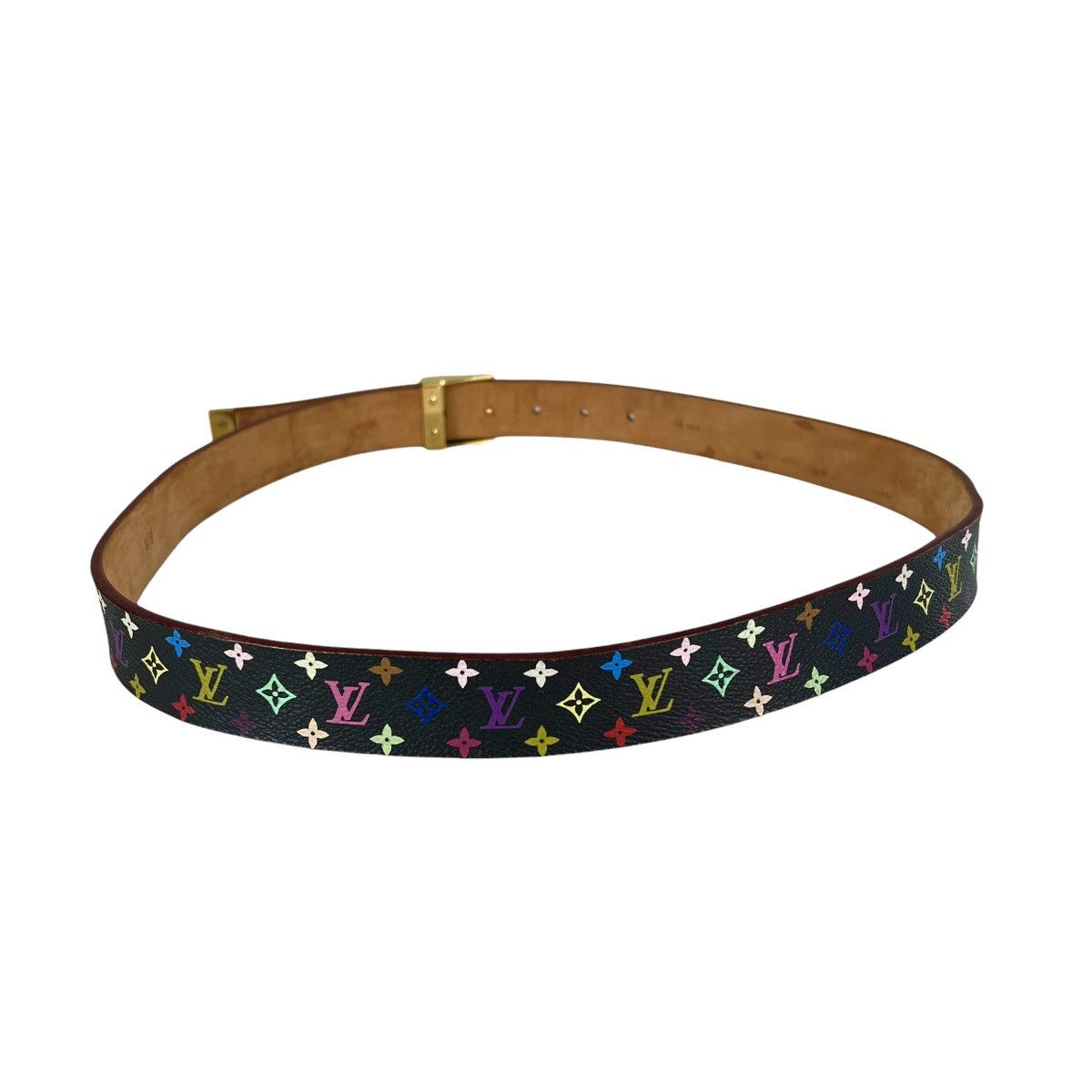 Louis Vuitton × Takashi Murakami Louis Vuitton Multicolor Monogram Belt Size ONE SIZE - 3 Thumbnail