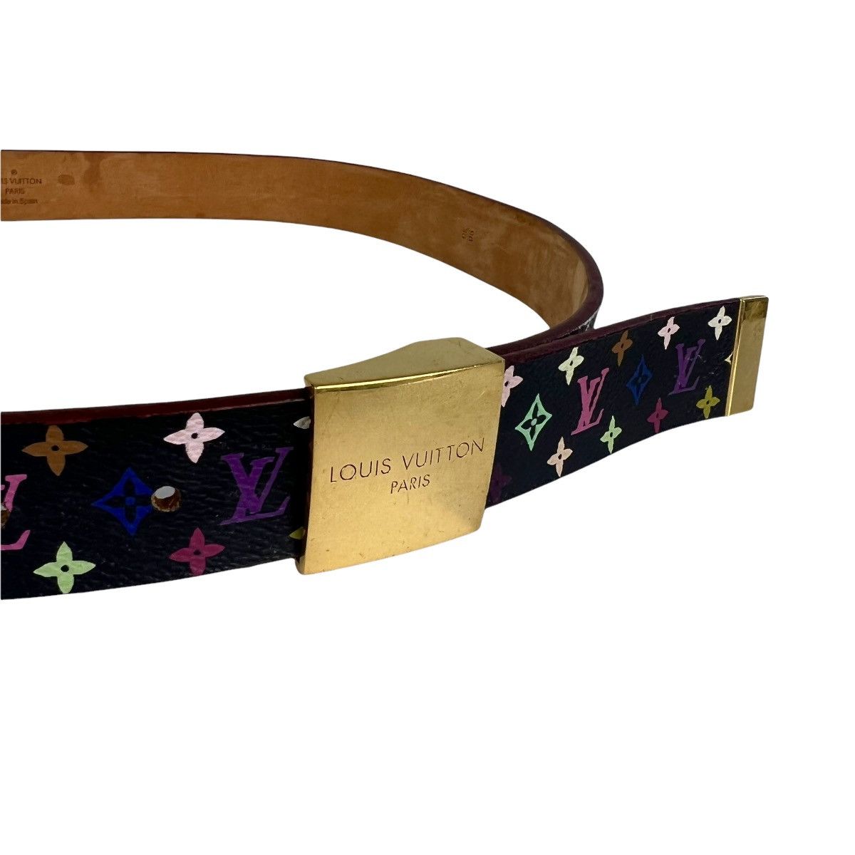 Louis Vuitton × Takashi Murakami Louis Vuitton Multicolor Monogram Belt Size ONE SIZE - 4 Thumbnail