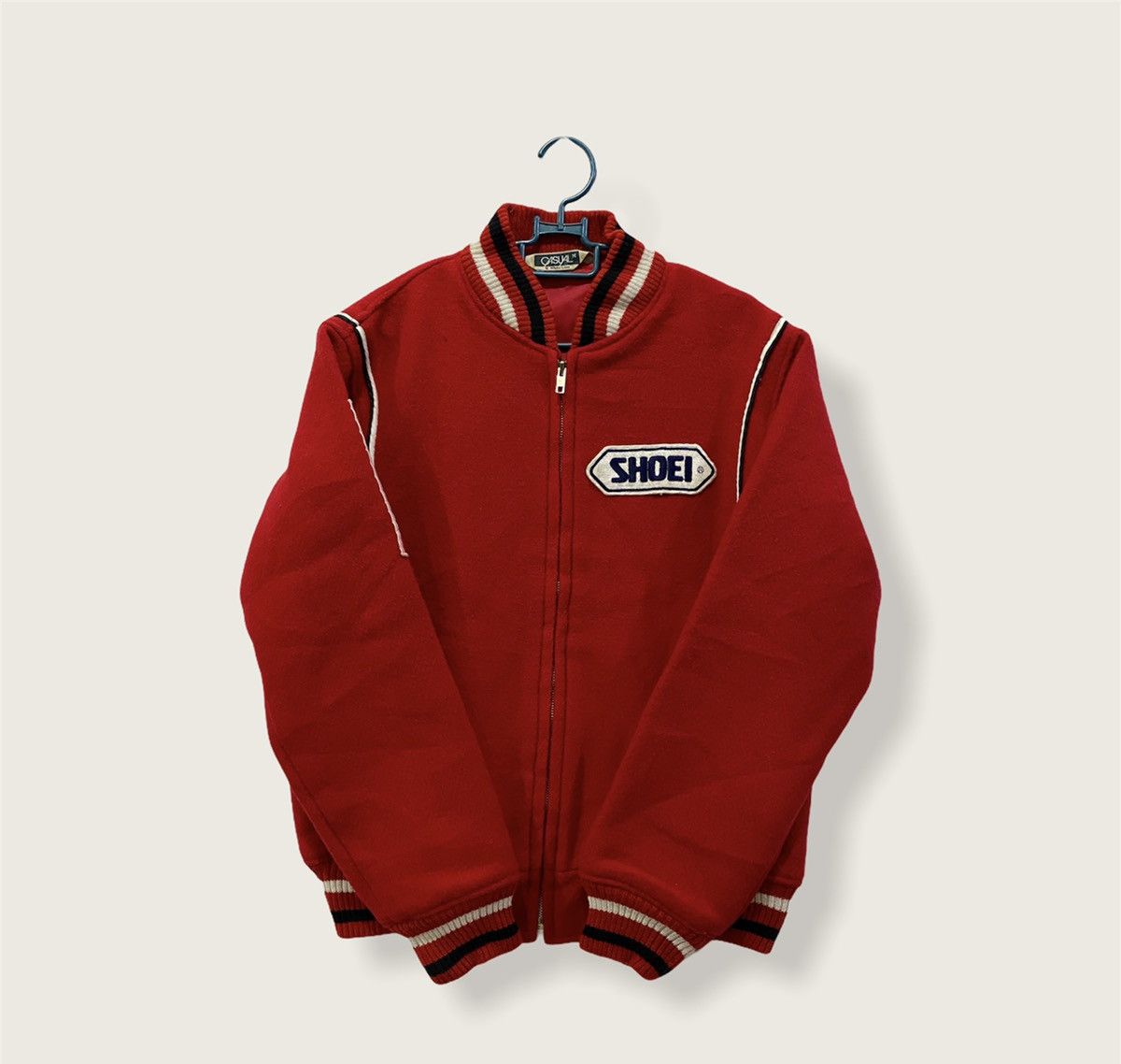 Japanese Brand Casual White Line Custom Patches Wool Blend Jacket Size US M / EU 48-50 / 2 - 4 Thumbnail