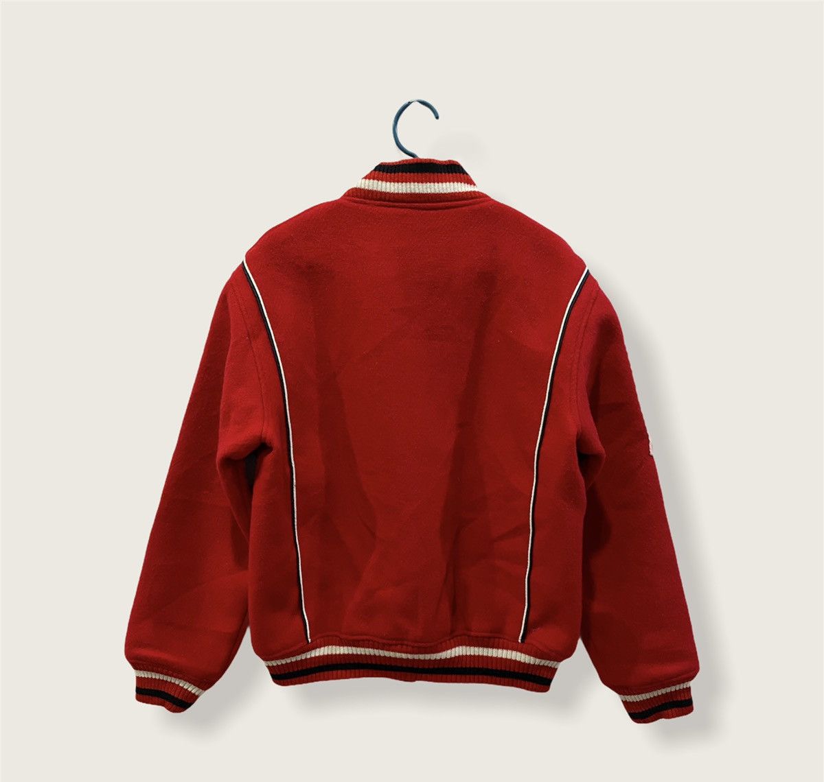 Japanese Brand Casual White Line Custom Patches Wool Blend Jacket Size US M / EU 48-50 / 2 - 3 Thumbnail
