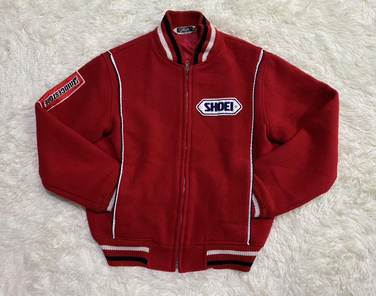 Japanese Brand Casual White Line Custom Patches Wool Blend Jacket Size US M / EU 48-50 / 2 - 10 Thumbnail
