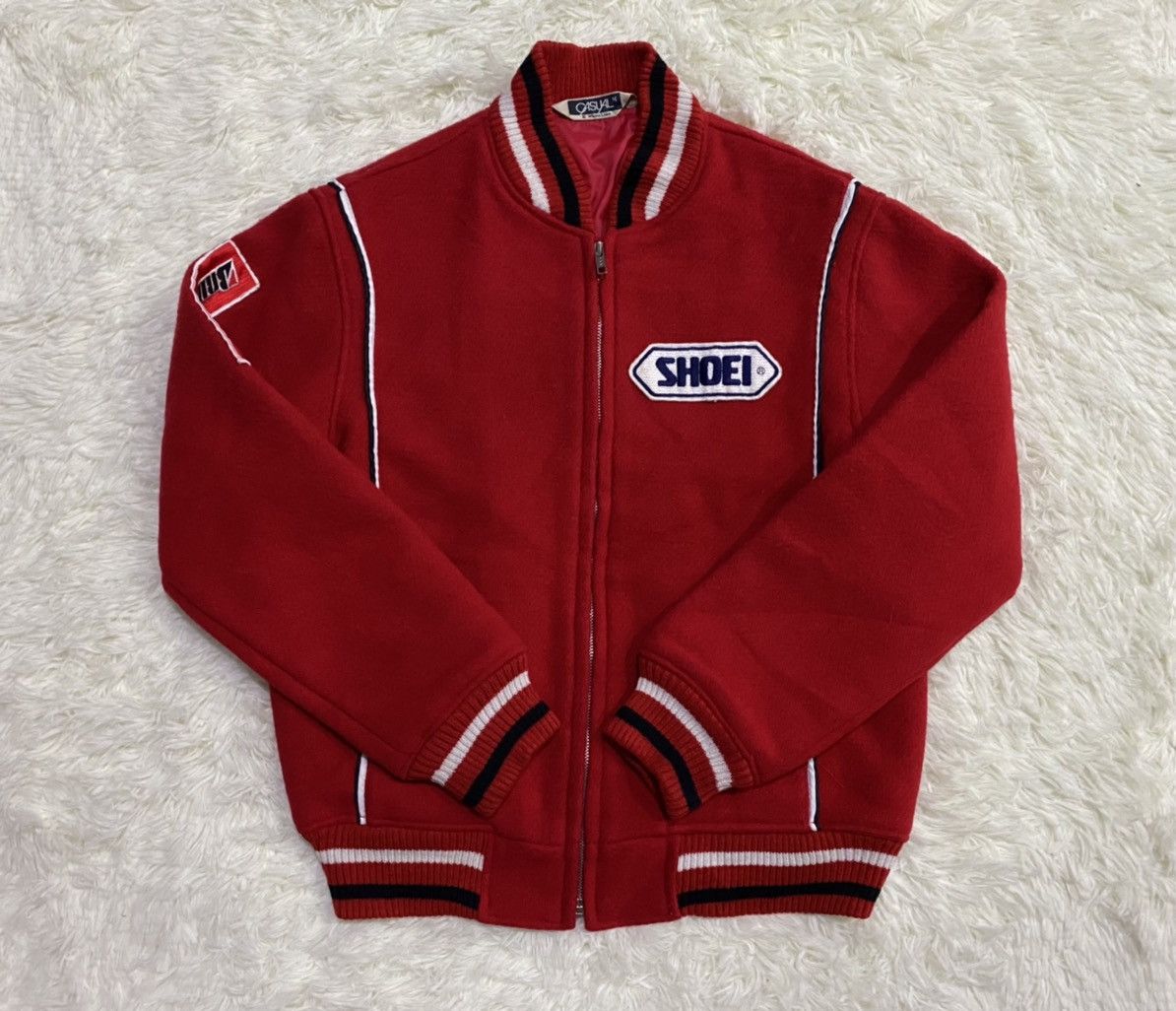 Japanese Brand Casual White Line Custom Patches Wool Blend Jacket Size US M / EU 48-50 / 2 - 7 Thumbnail