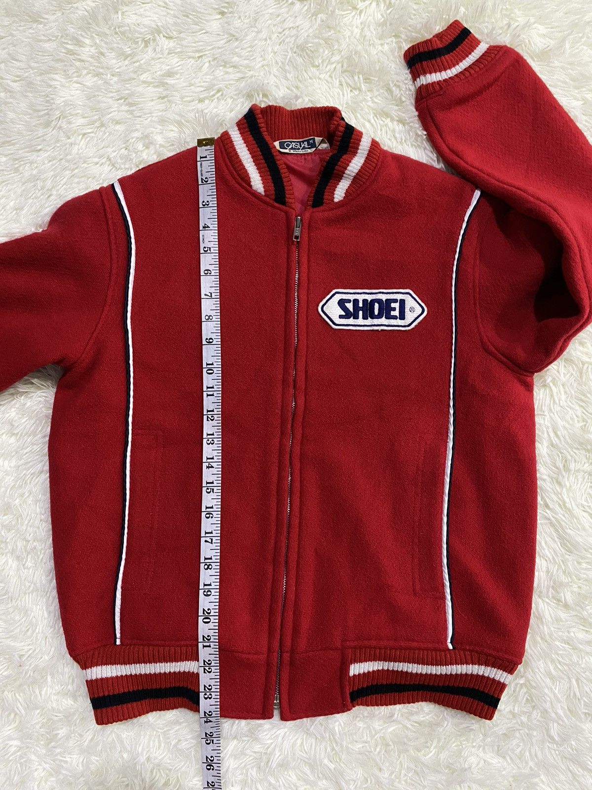 Japanese Brand Casual White Line Custom Patches Wool Blend Jacket Size US M / EU 48-50 / 2 - 15 Thumbnail