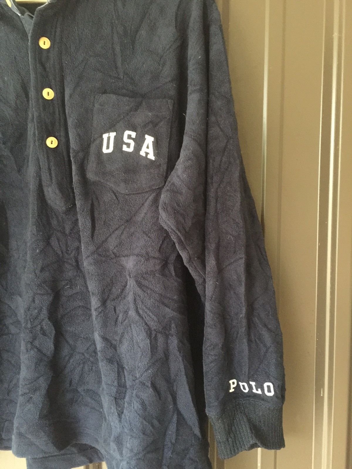 Polo Ralph Lauren × RRL Ralph Lauren × Vintage 🔥Vintage 🔥Polo Sport Ralph Lauren Fleece Pullover Size US L / EU 52-54 / 3 - 2 Thumbnail
