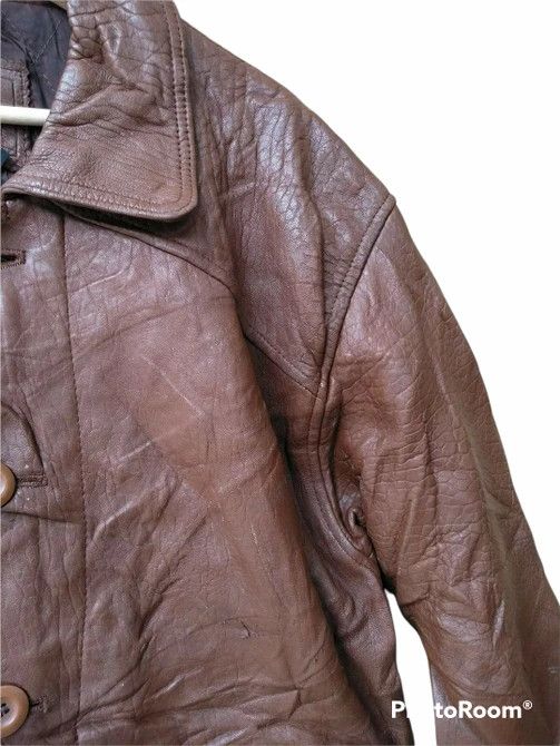 Genuine Leather Vtg 90s Reno Styled In France Brown Leather Jackets Size US M / EU 48-50 / 2 - 6 Thumbnail