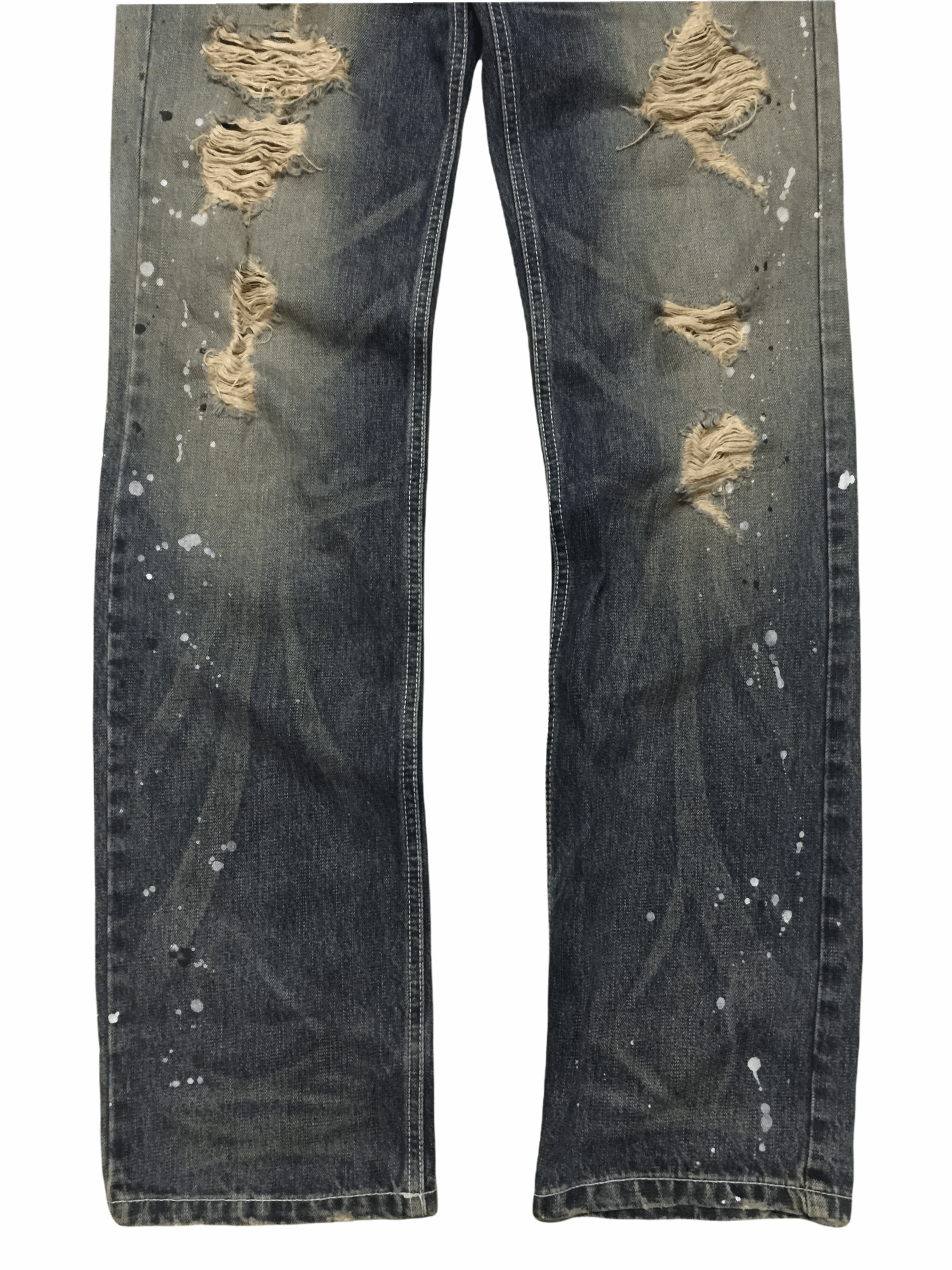 Japanese Brand Daisy Distressed Denim Size US 30 / EU 46 - 3 Thumbnail