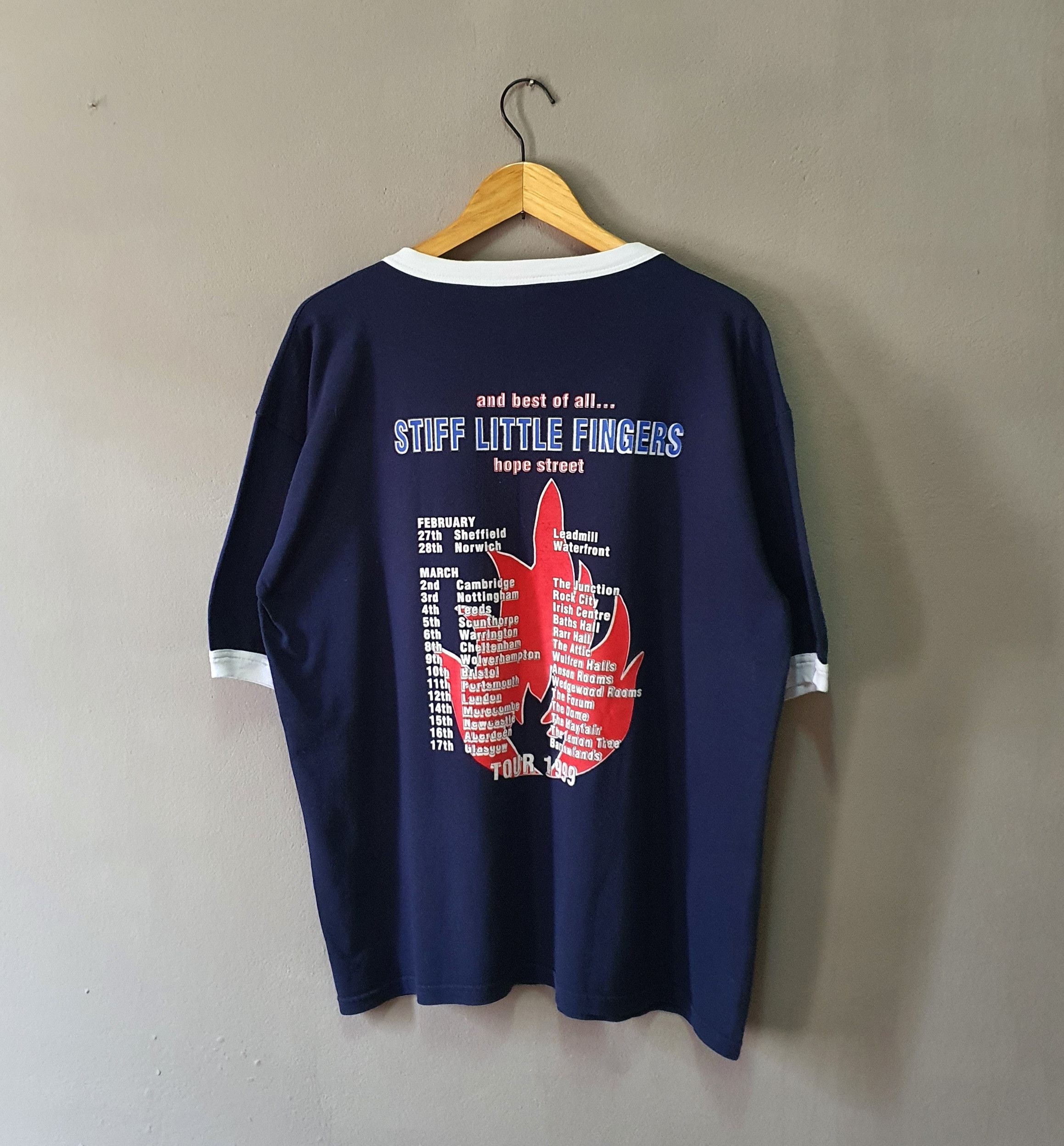 Band Tees 1999 Stiff Little Fingers UK Tour T shirt SLF XL Size US XL / EU 56 / 4 - 2 Thumbnail