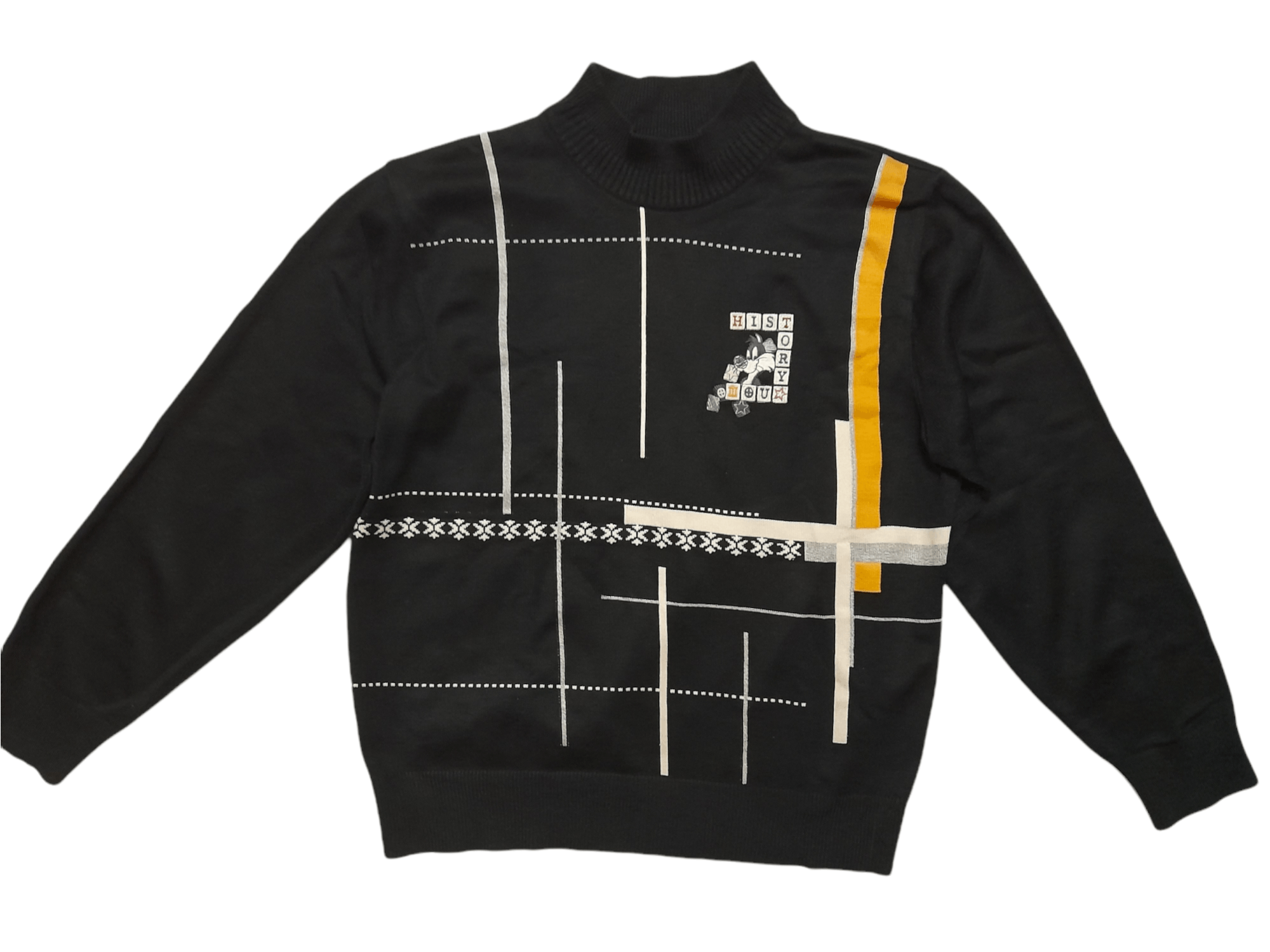 HISTORY Sylvester Looney Cartoon Knitwear MILANO (D853)