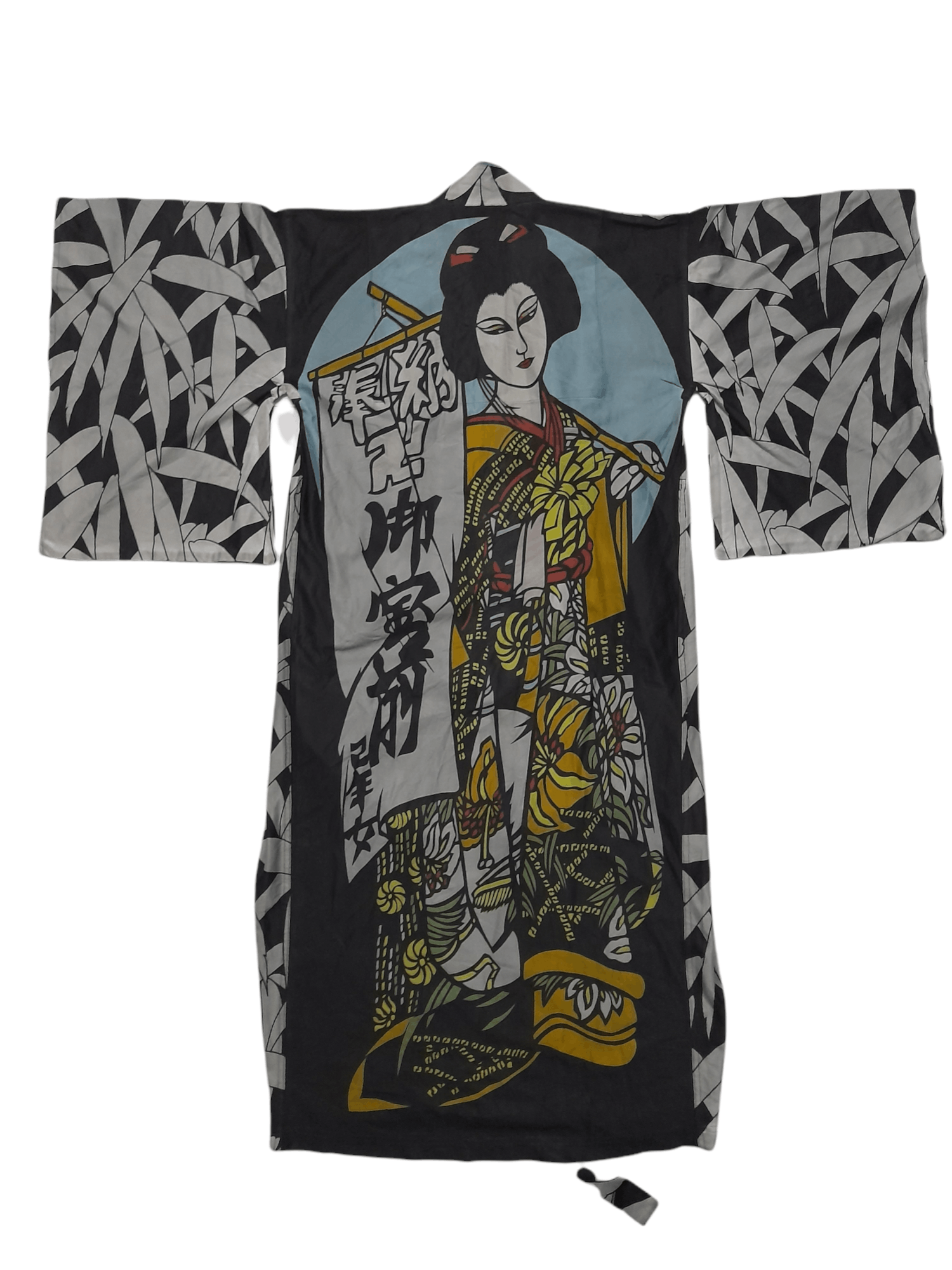 Japanese Brand GEISHA Japan Art Bamboo Kimono (D856) Size US M / EU 48-50 / 2 - 1 Thumbnail