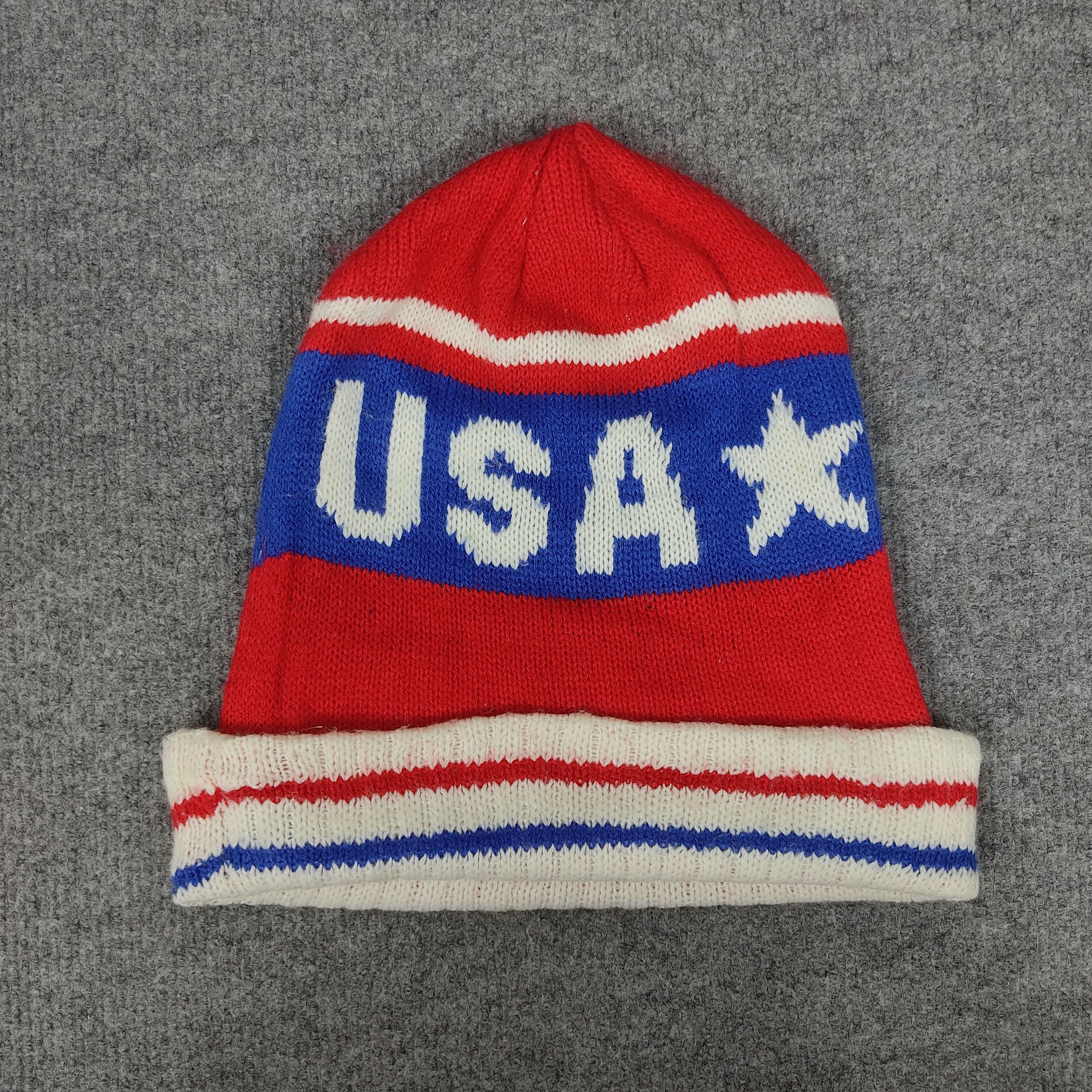 Vintage Vintage USA Beanie Hat Size ONE SIZE - 5 Thumbnail